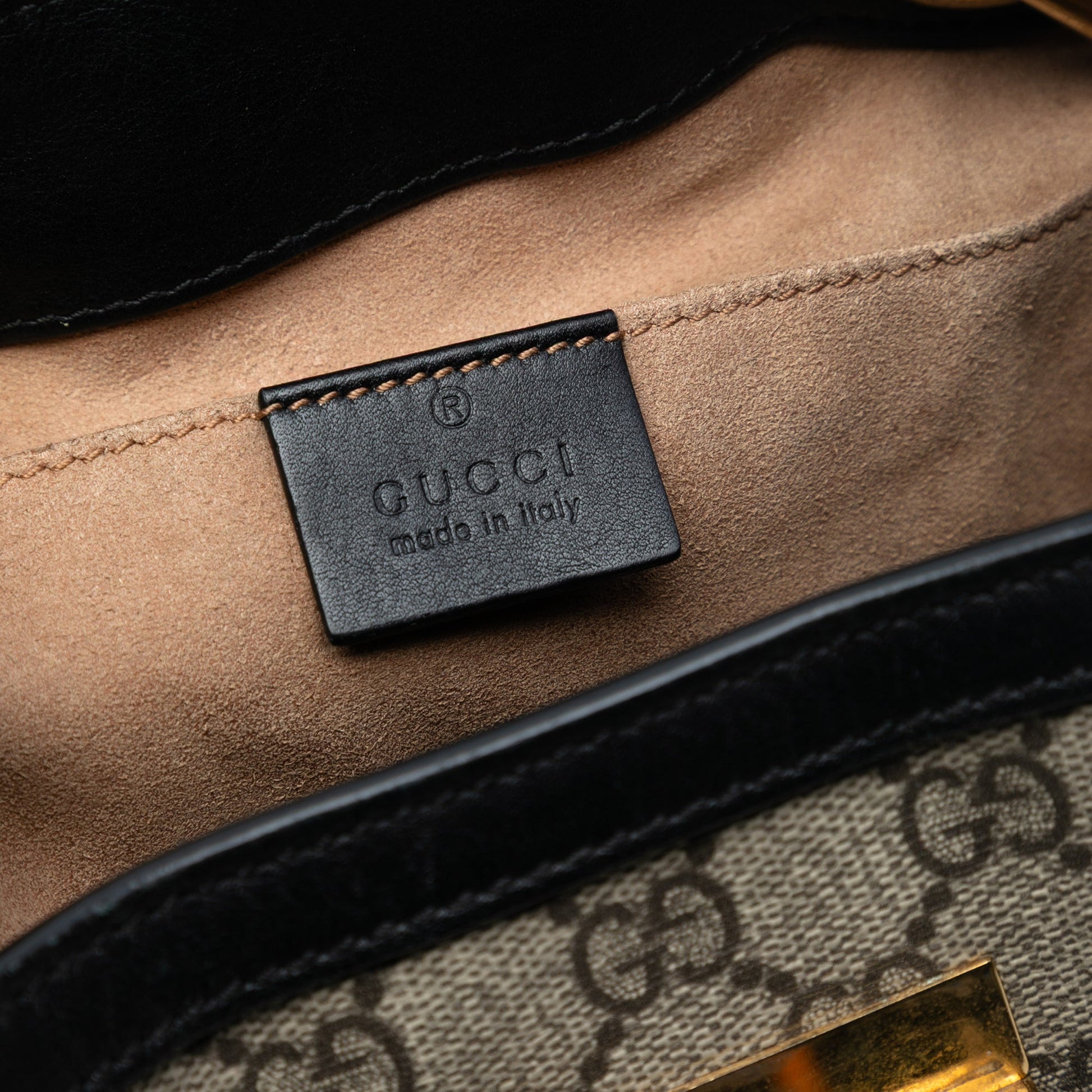 Gucci Small GG Supreme Padlock Tote