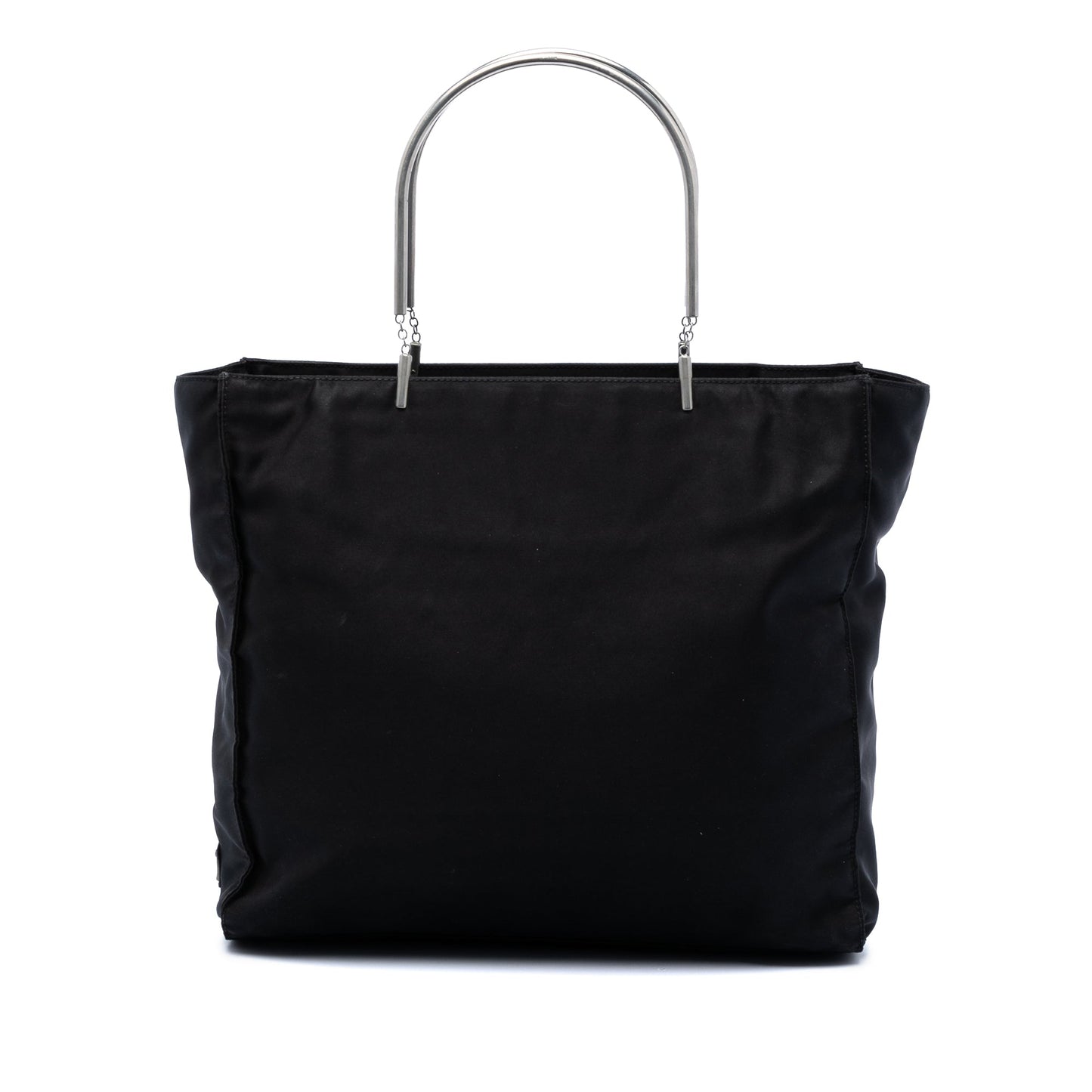 Prada Tessuto Metal Handle Bag