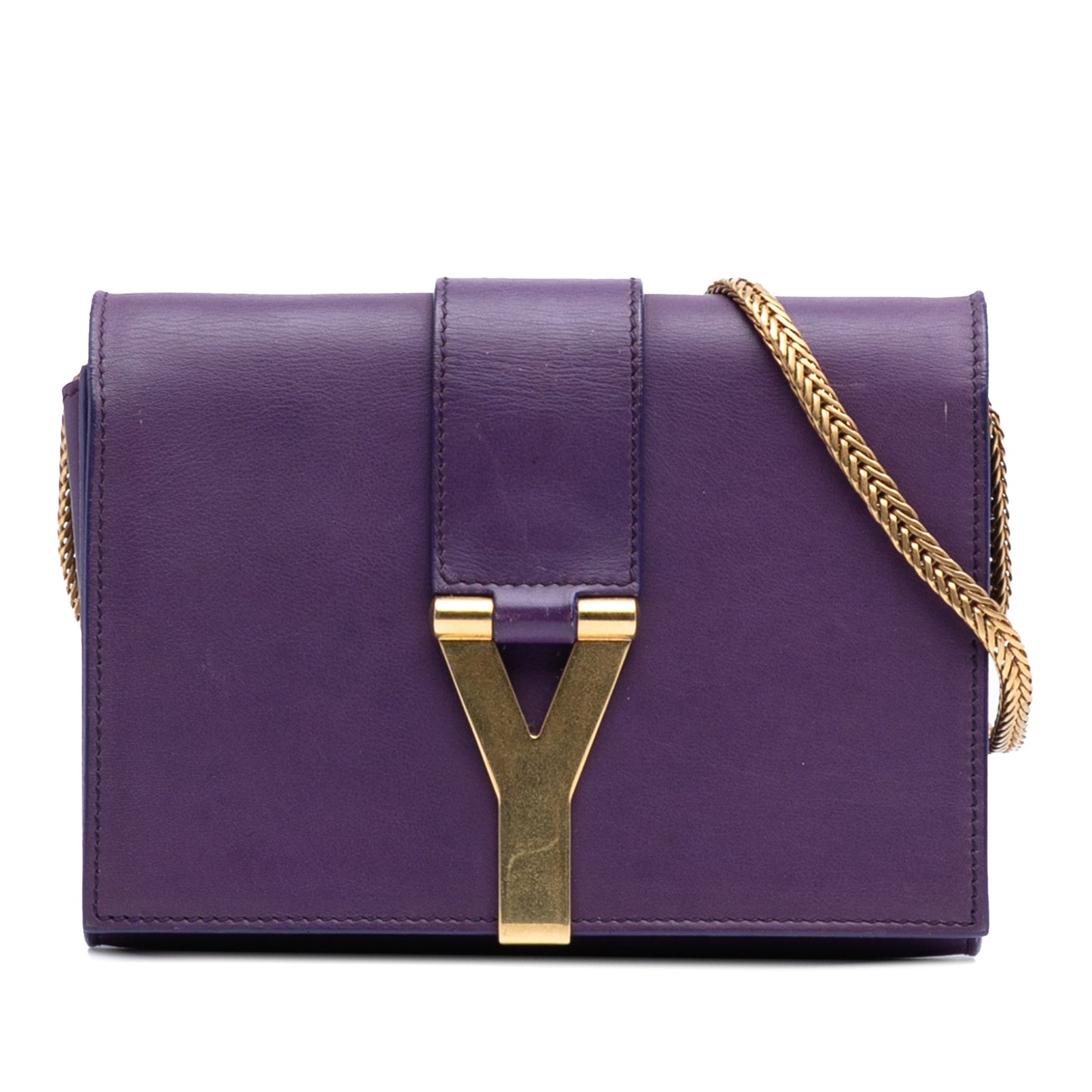 Saint Laurent Mini Leather Chyc Ligne Crossbody