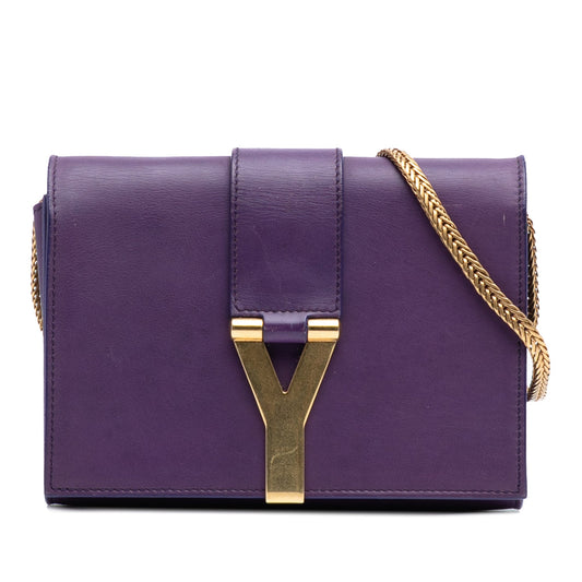 Saint Laurent Mini Leather Chyc Ligne Crossbody