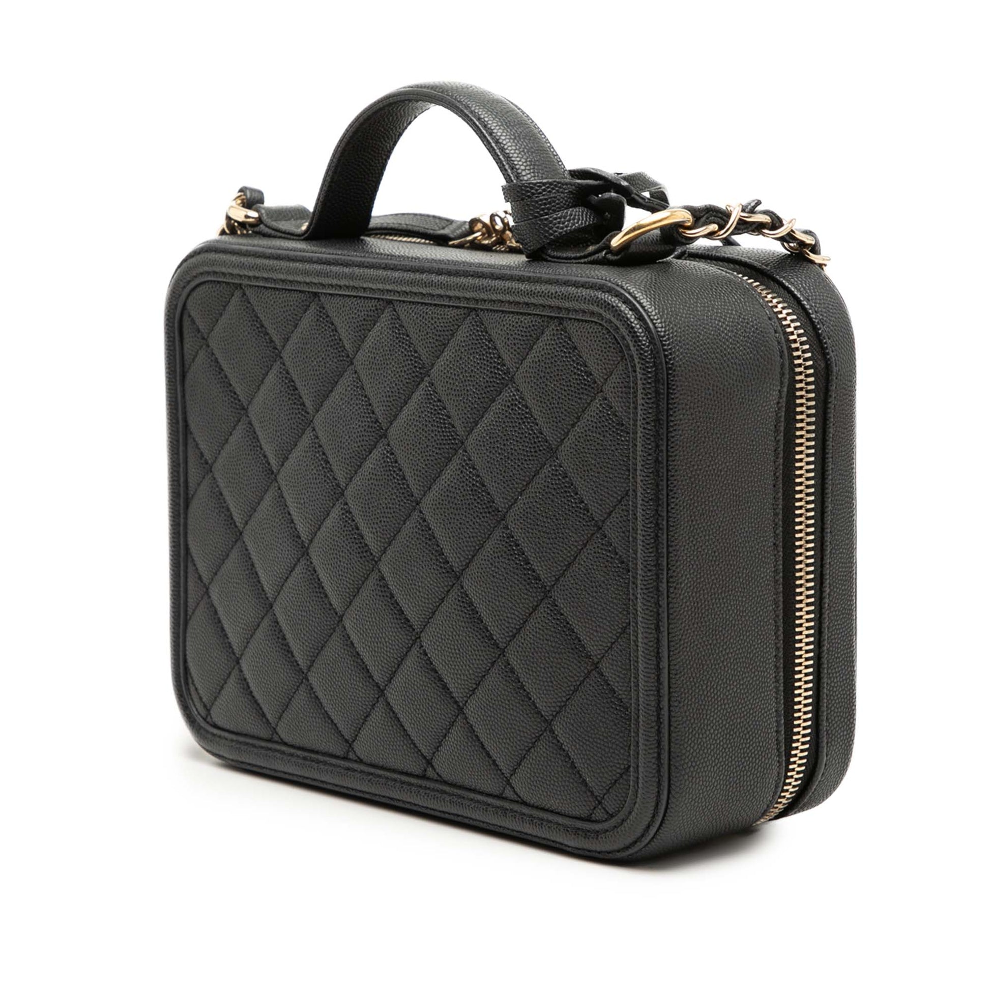 Chanel Medium Caviar CC Filigree Vanity Case