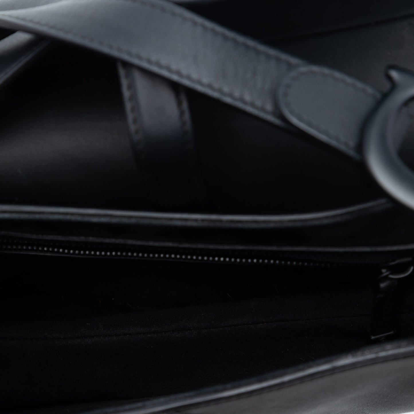 Ultra Matte Calfskin Saddle Bag