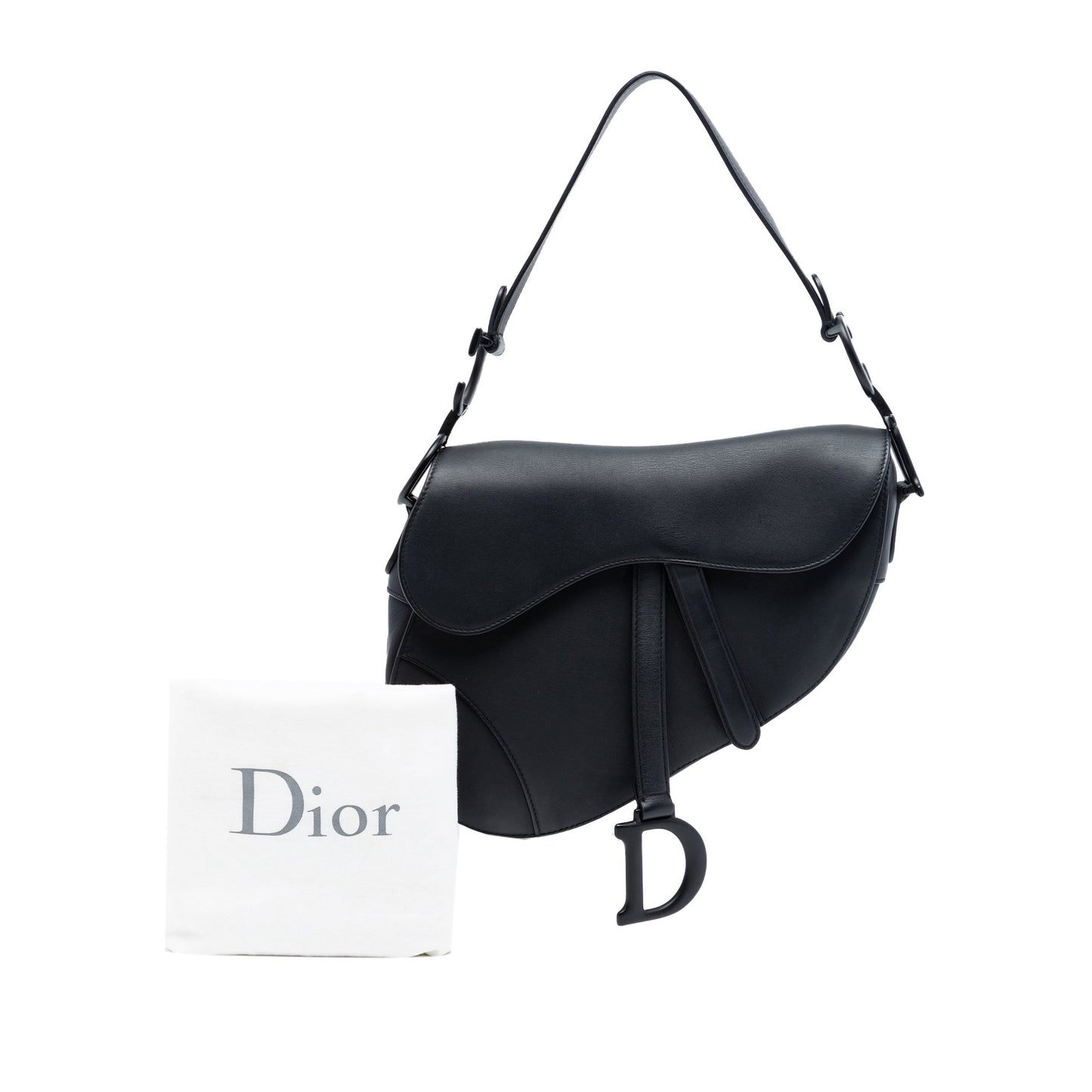 Ultra Matte Calfskin Saddle Bag