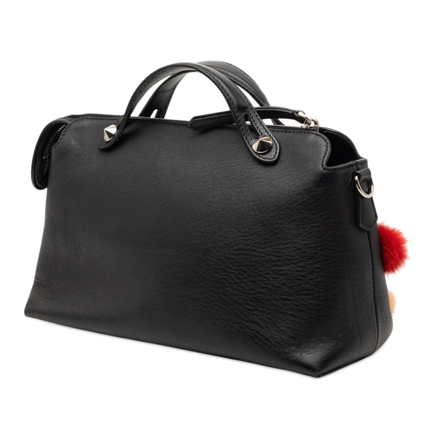 Fendi Medium Leather Pompom By The Way Satchel