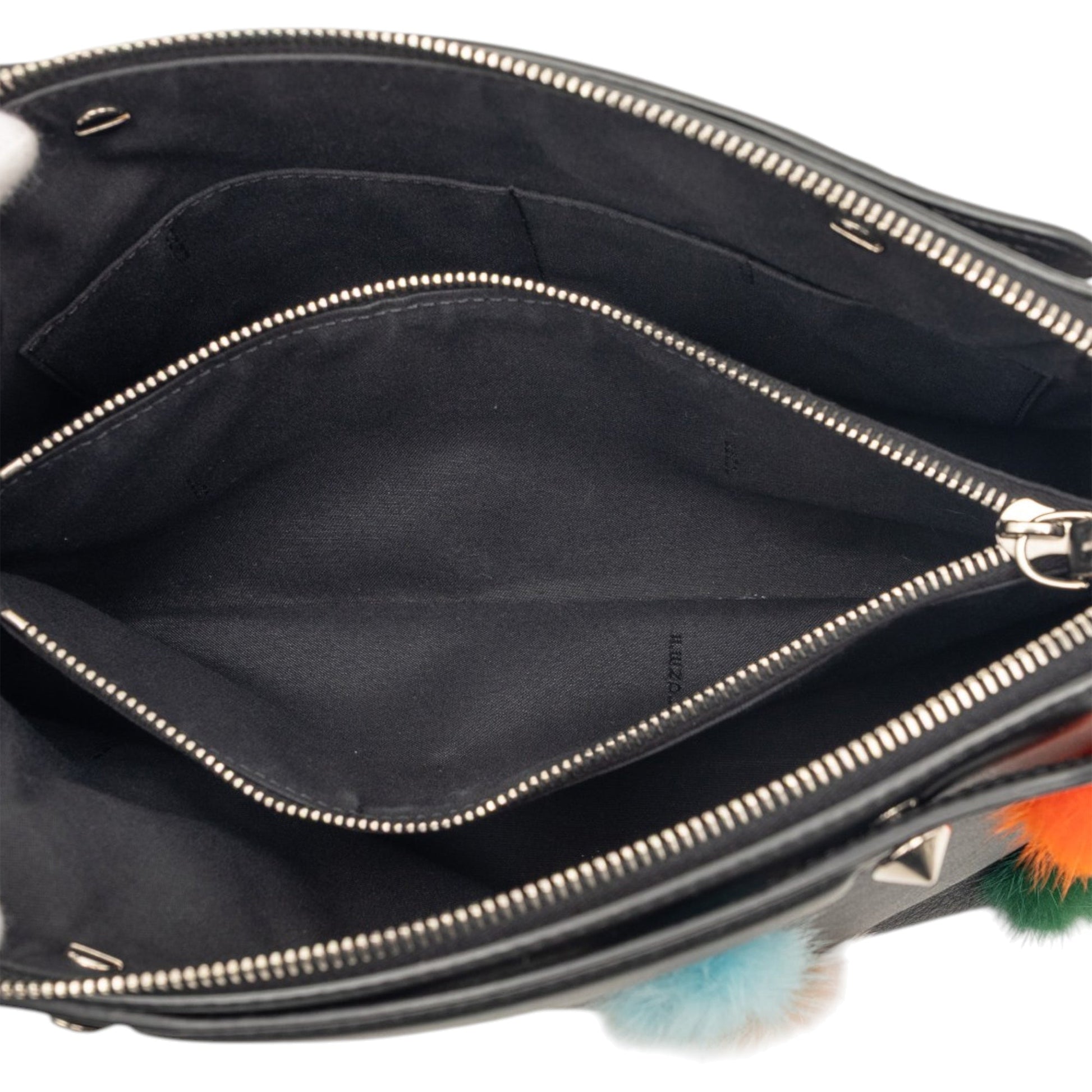 Fendi Medium Leather Pompom By The Way Satchel