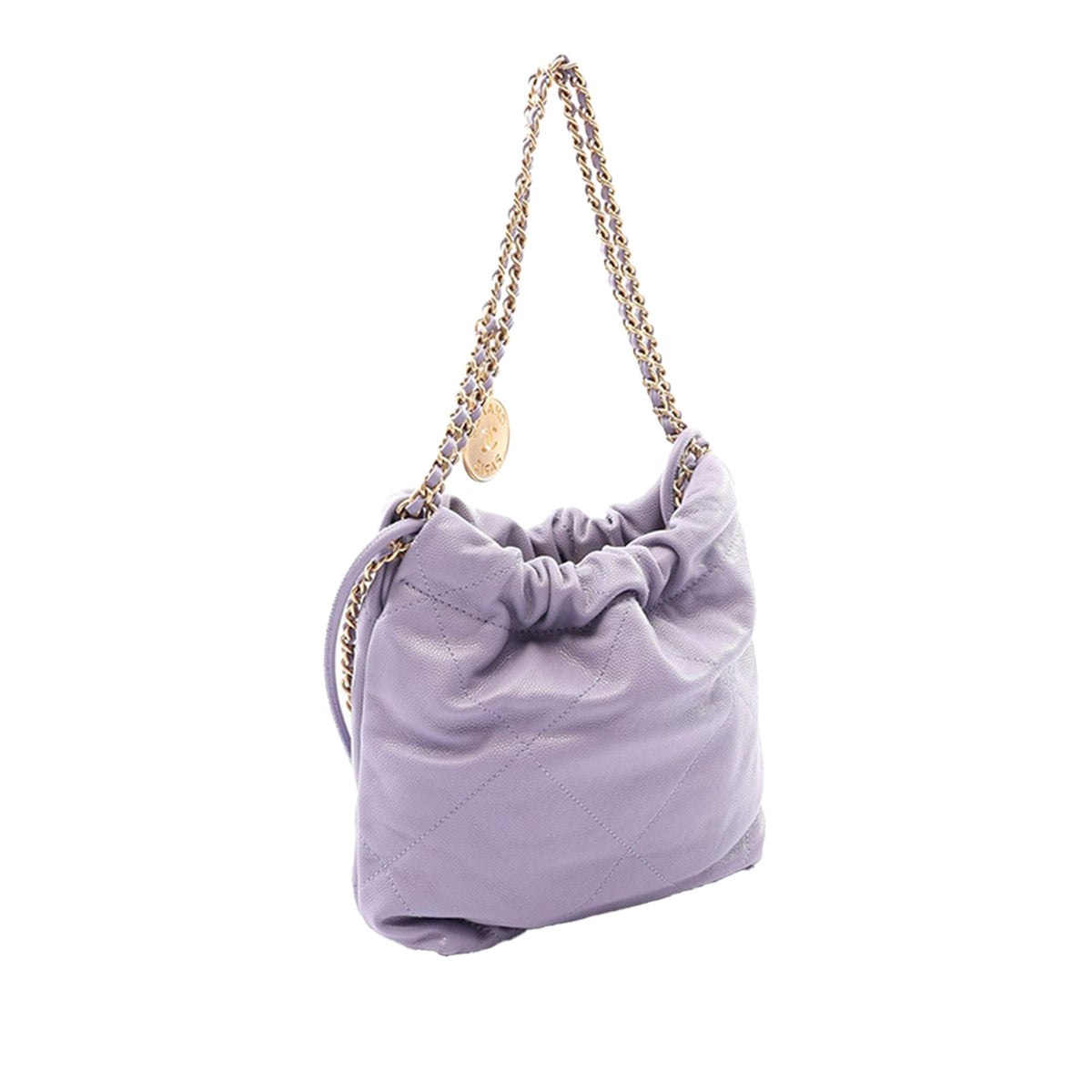 Chanel Mini Caviar 22 Handbag — Purple