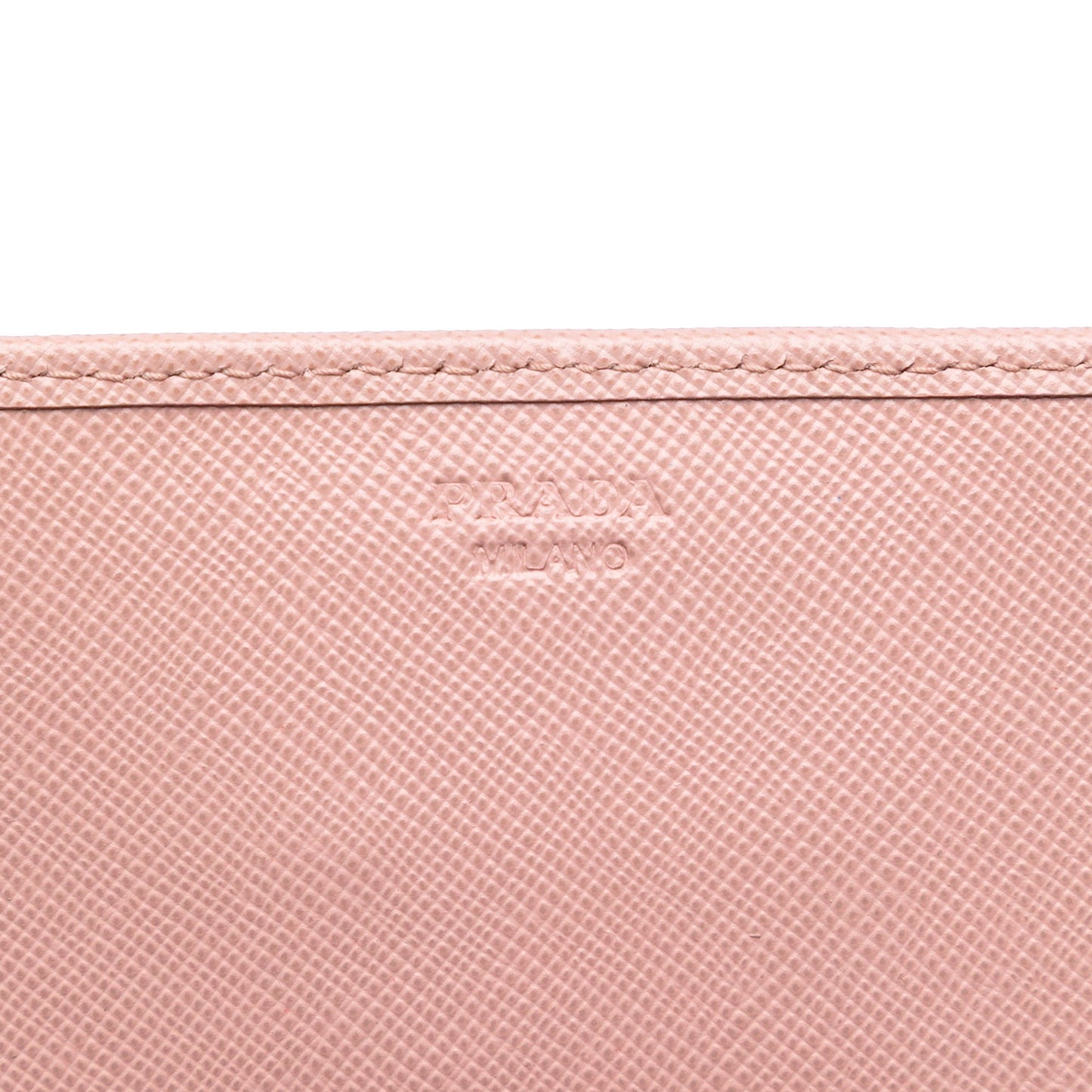 Prada Saffiano Lux Bow Wallet On Strap
