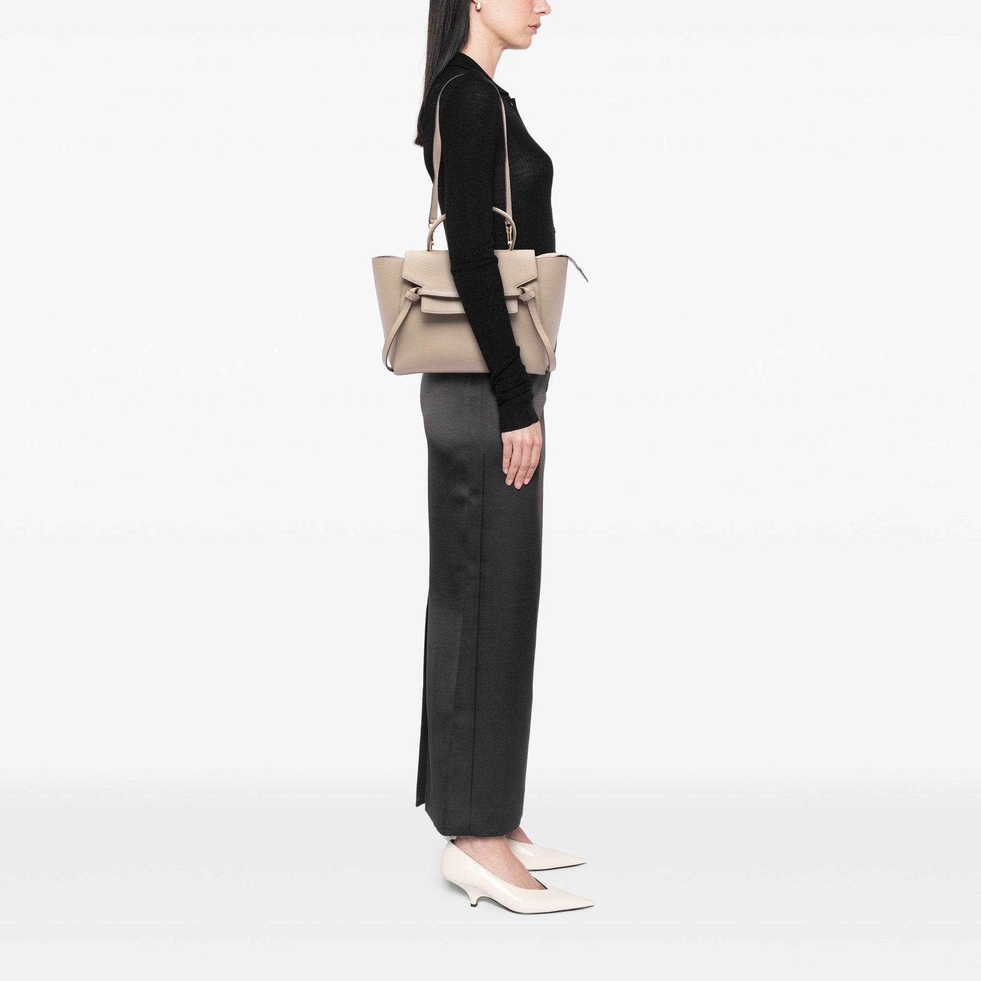 Mini Grained Calfskin Belt Bag