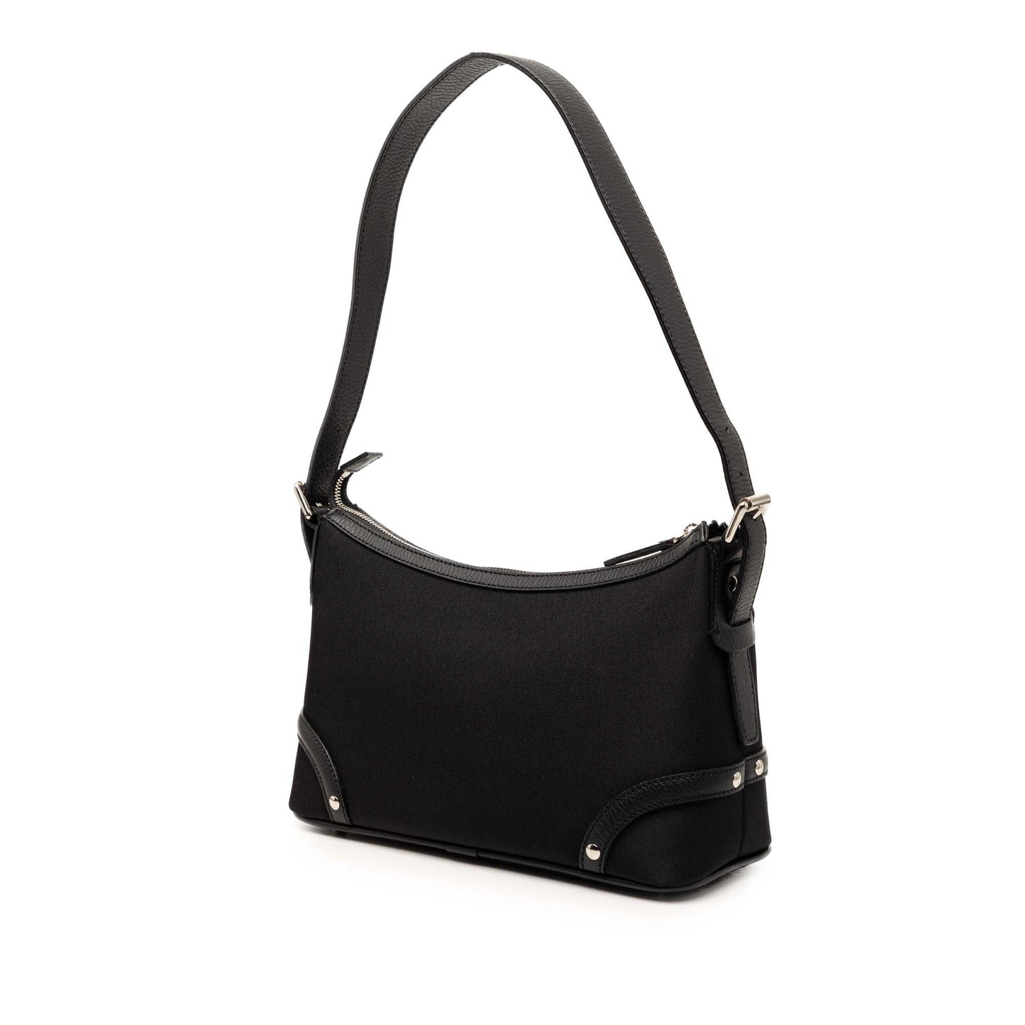 Burberry Nova Check Trimmed Canvas Shoulder Bag