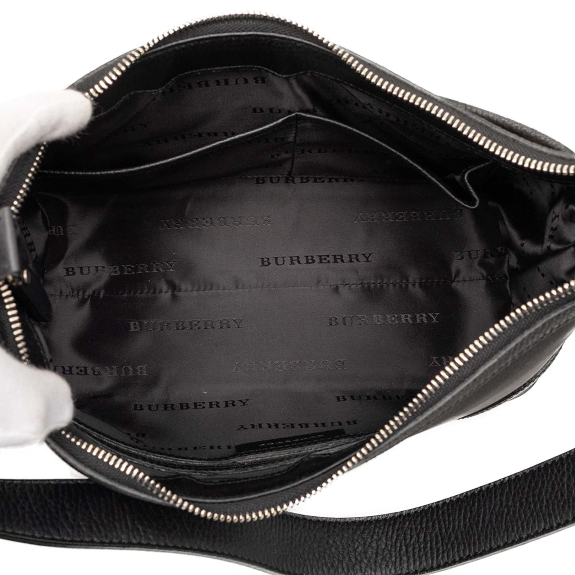 Burberry Nova Check Trimmed Canvas Shoulder Bag