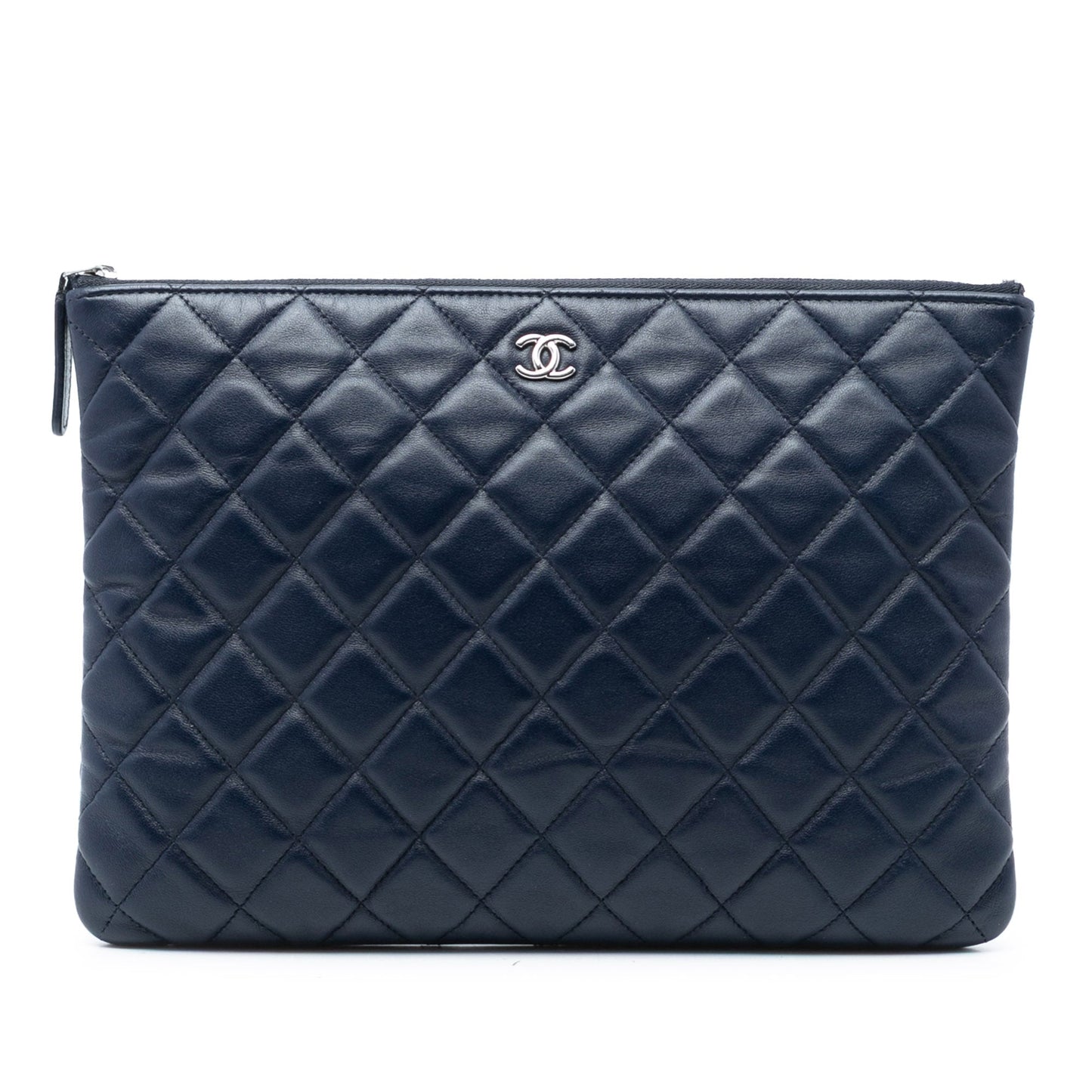 Medium Quilted Lambskin O Case Clutch