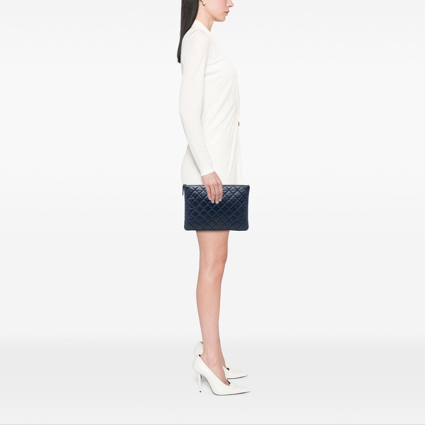 Medium Quilted Lambskin O Case Clutch