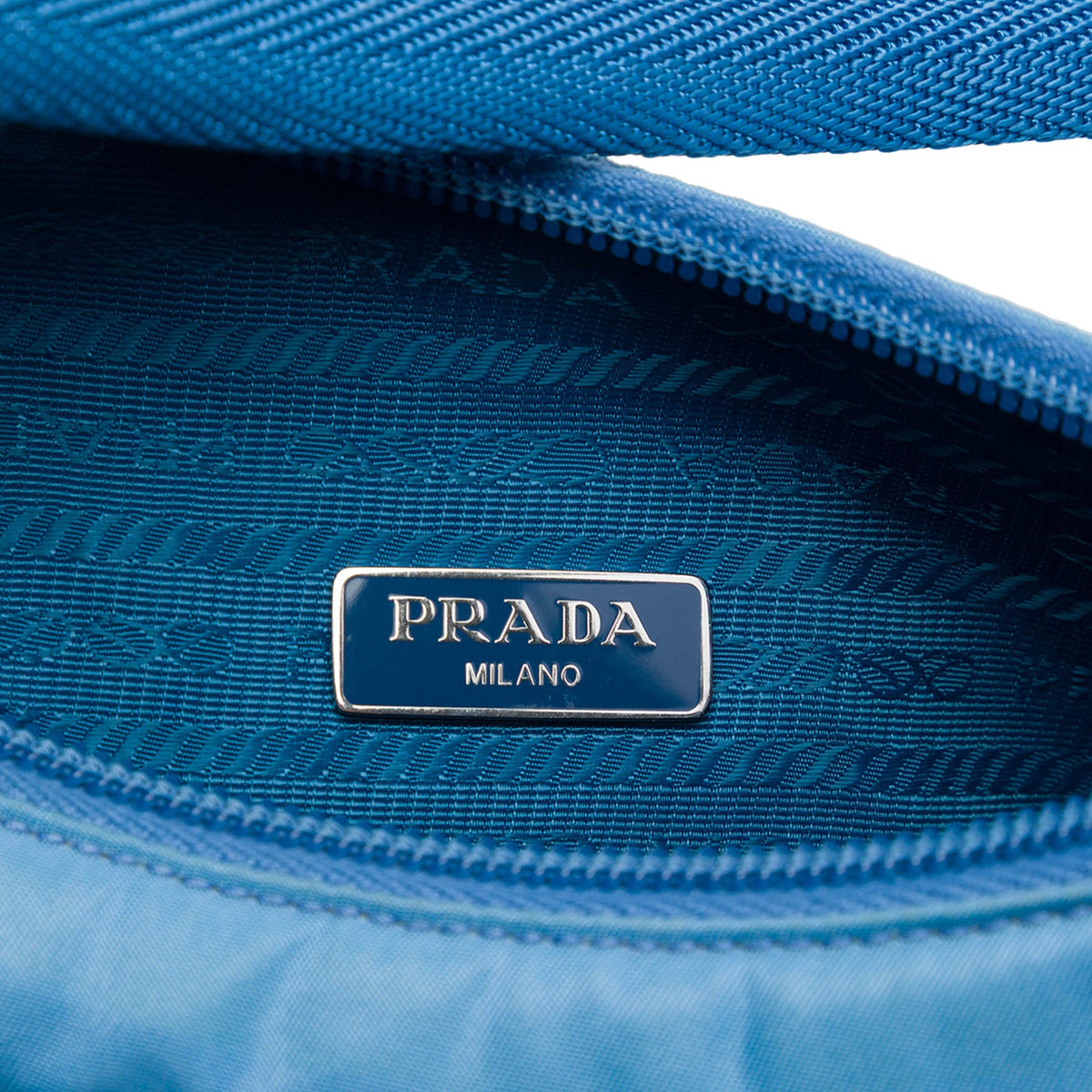 Prada Mini Tessuto Re Edition 2000 Shoulder Bag — Blue