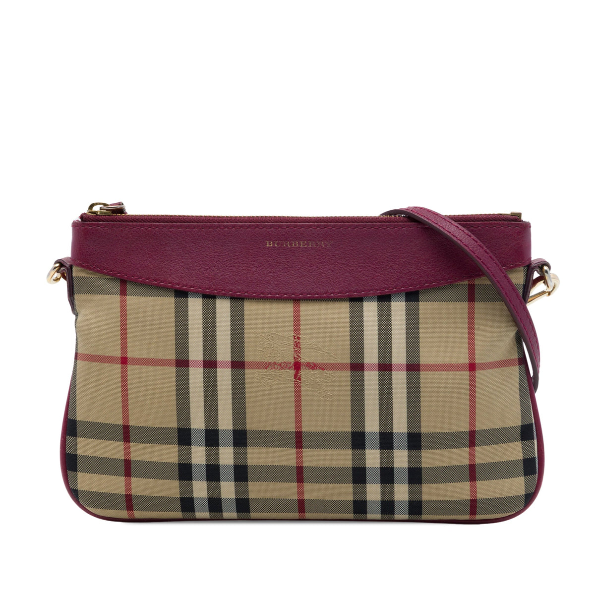 Burberry Haymarket Check Canvas Peyton Crossbody