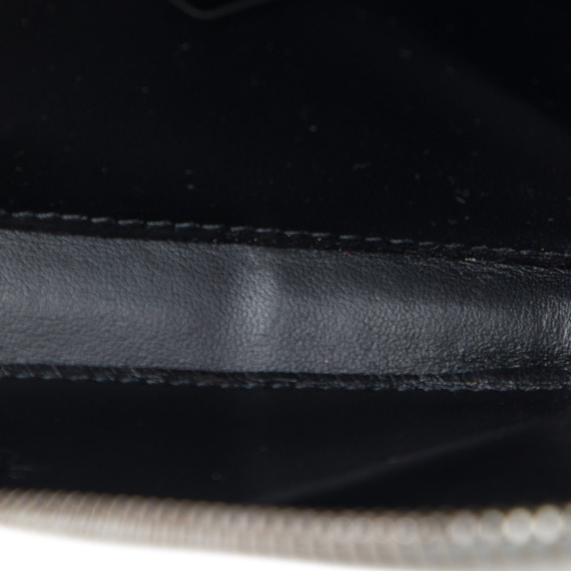 Prada Mini Brushed Leather Triangle Chain Pouch