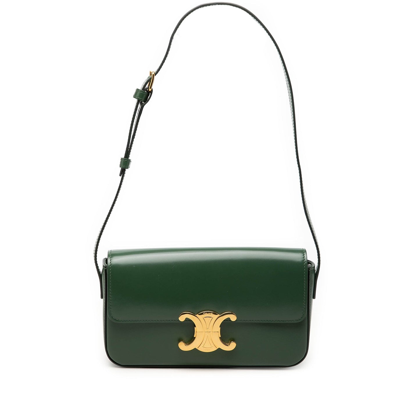 Celine Shiny Calfskin Claude Shoulder Bag