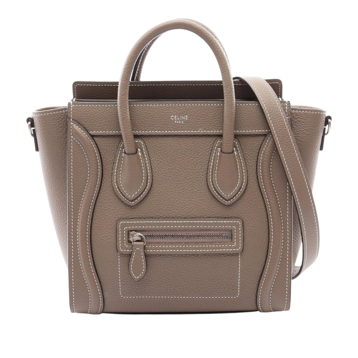 Celine Nano Leather Luggage Tote
