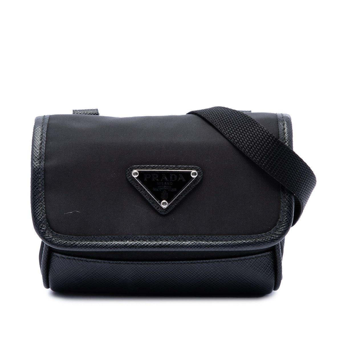 Prada Re Nylon and Saffiano Pouch