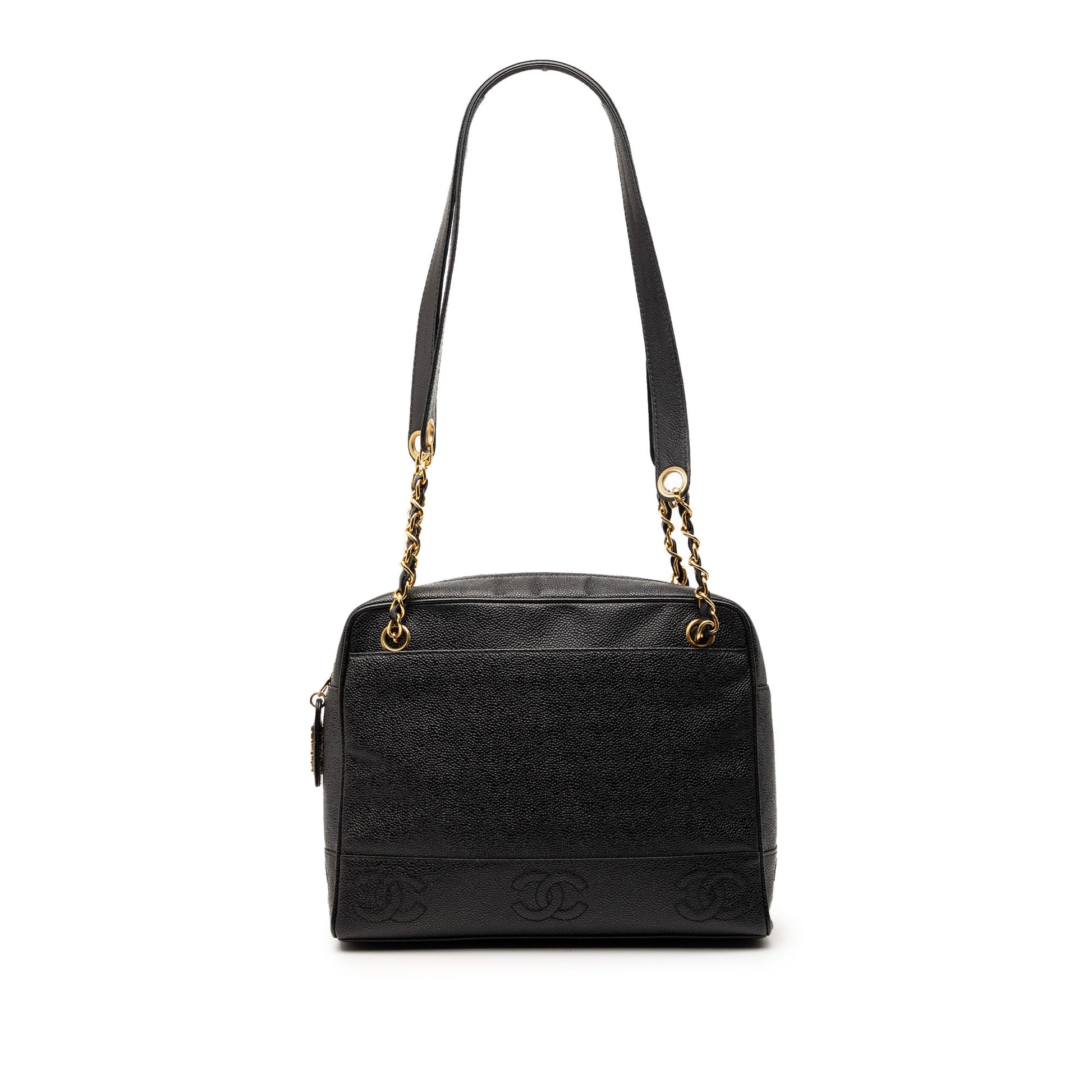 Chanel Triple CC Caviar Zip Tote