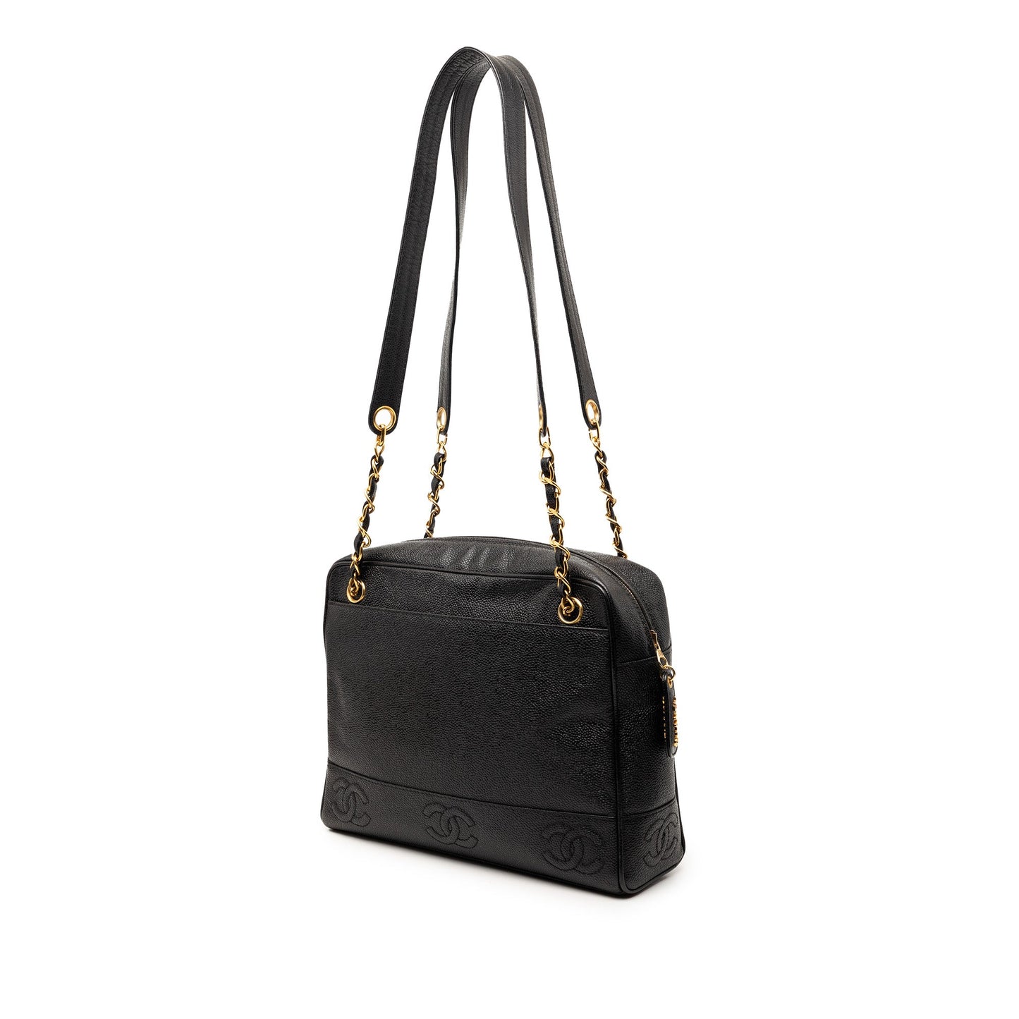 Chanel Triple CC Caviar Zip Tote
