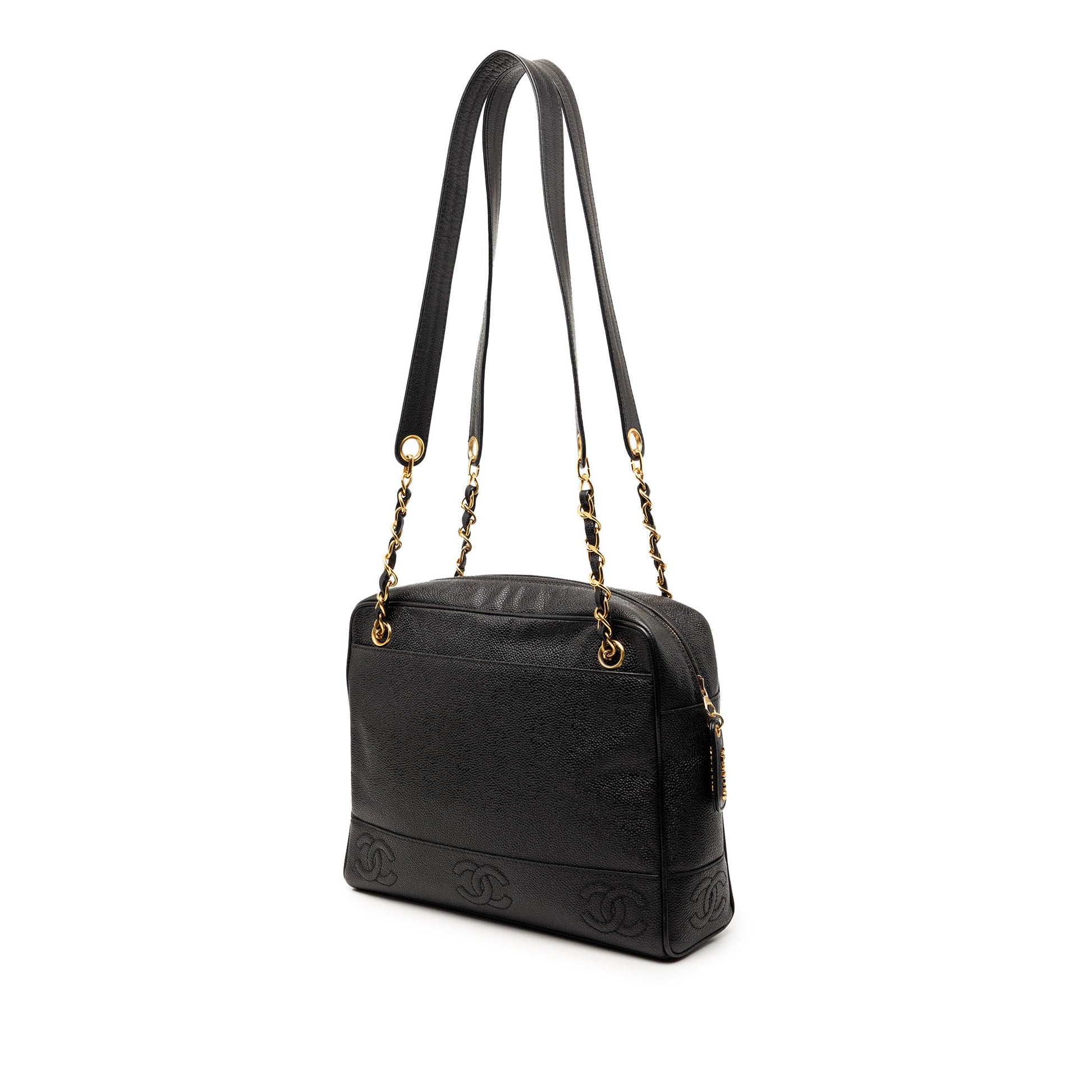 Chanel Triple CC Caviar Zip Tote