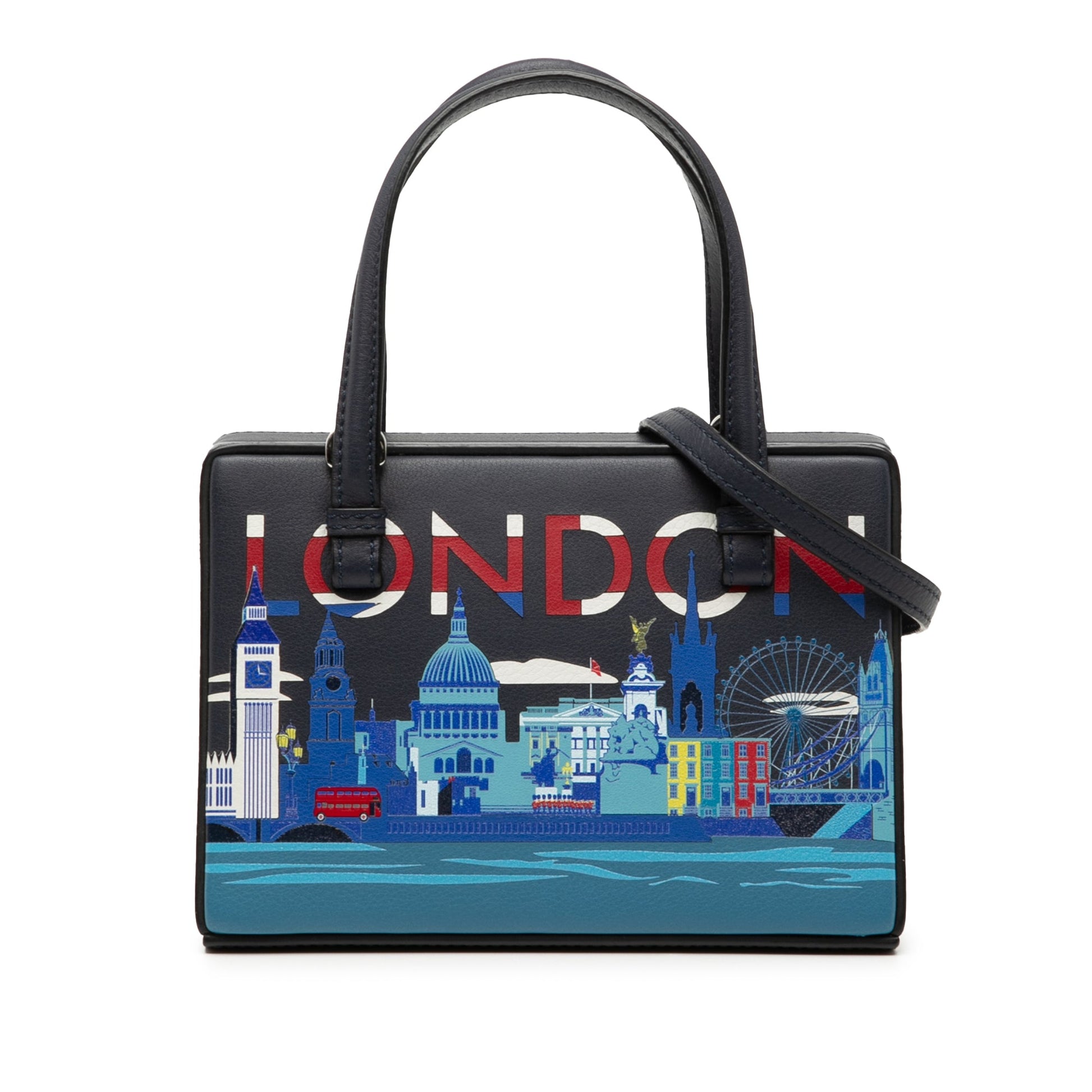 LOEWE Small Leather London Postal Top Handle Bag