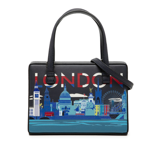 LOEWE Small Leather London Postal Top Handle Bag