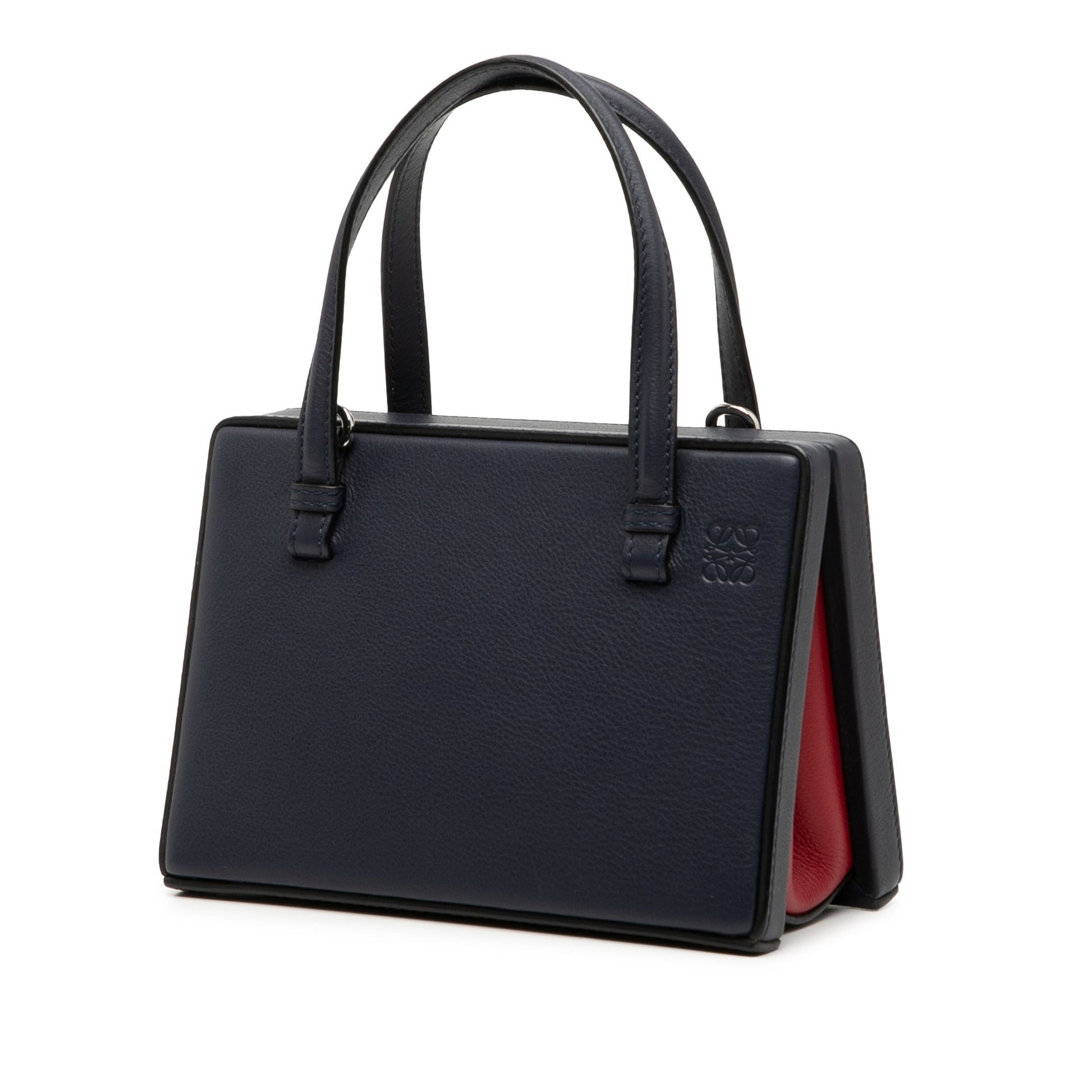 LOEWE Small Leather London Postal Top Handle Bag