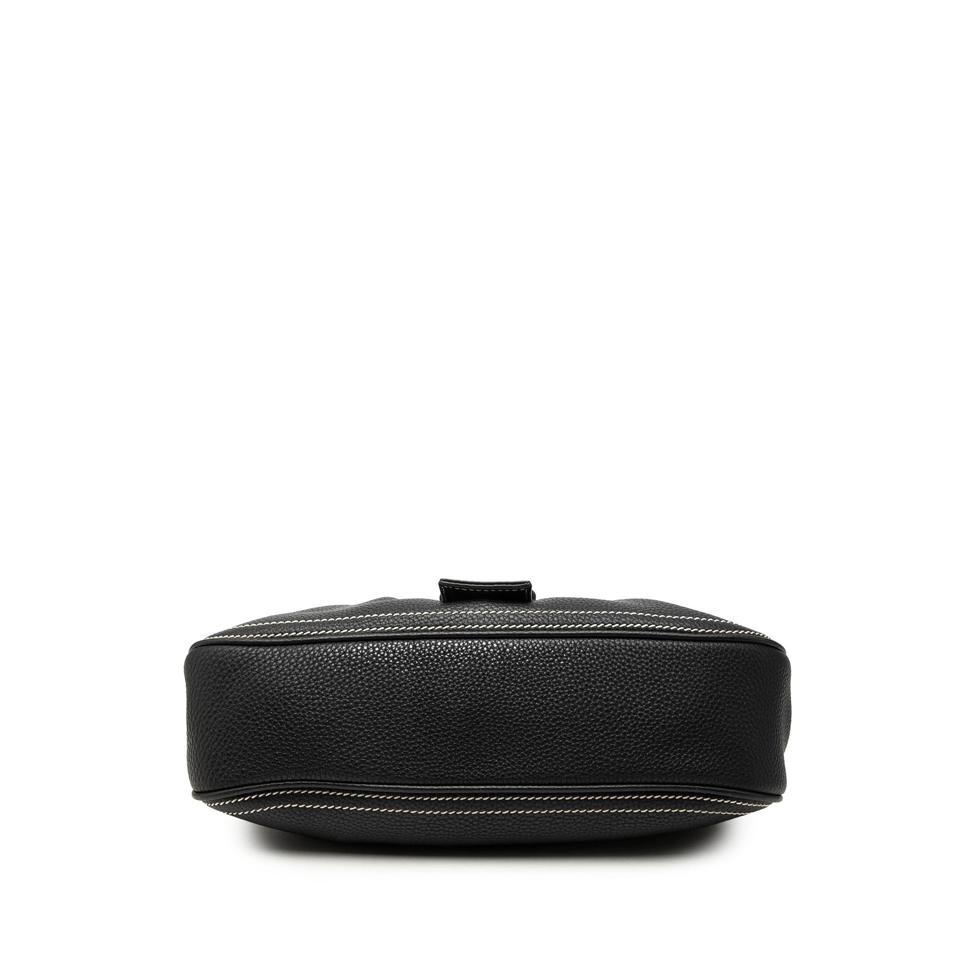Celine Grained Leather Buckle Shoulder Bag