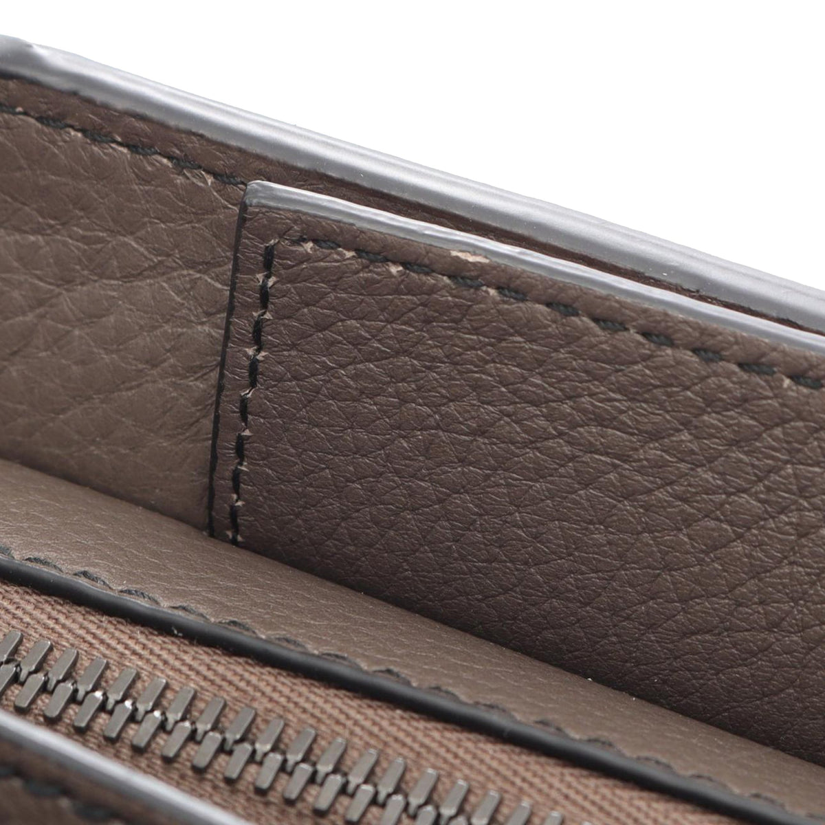 Bottega Veneta Leather Briefcase — Gray