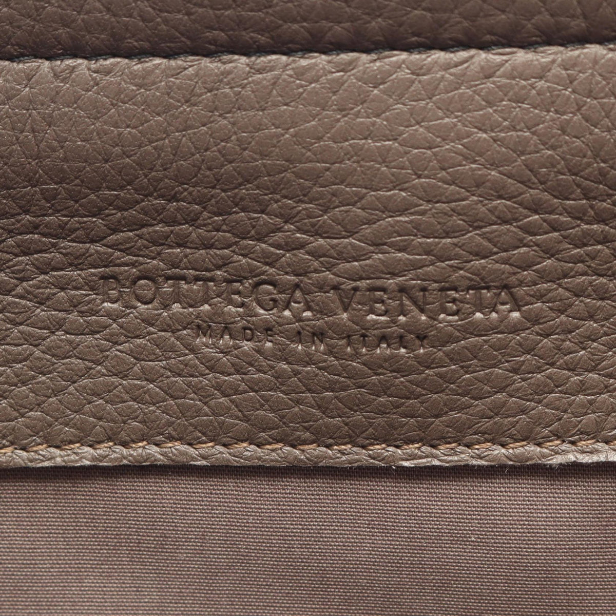 Bottega Veneta Leather Briefcase — Gray