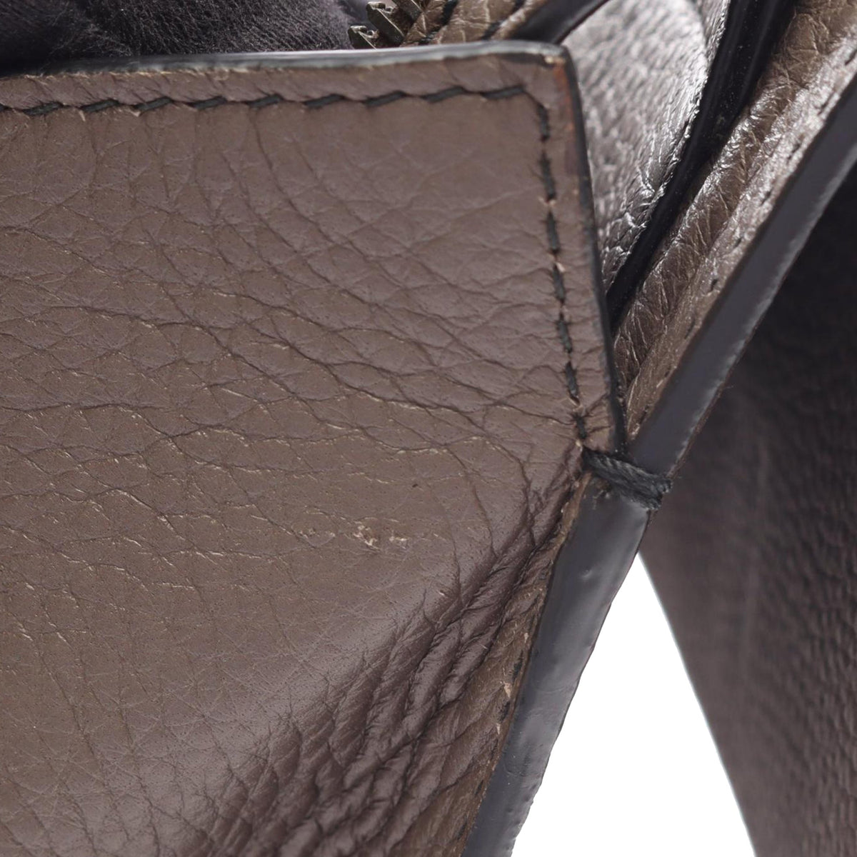 Bottega Veneta Leather Briefcase — Gray