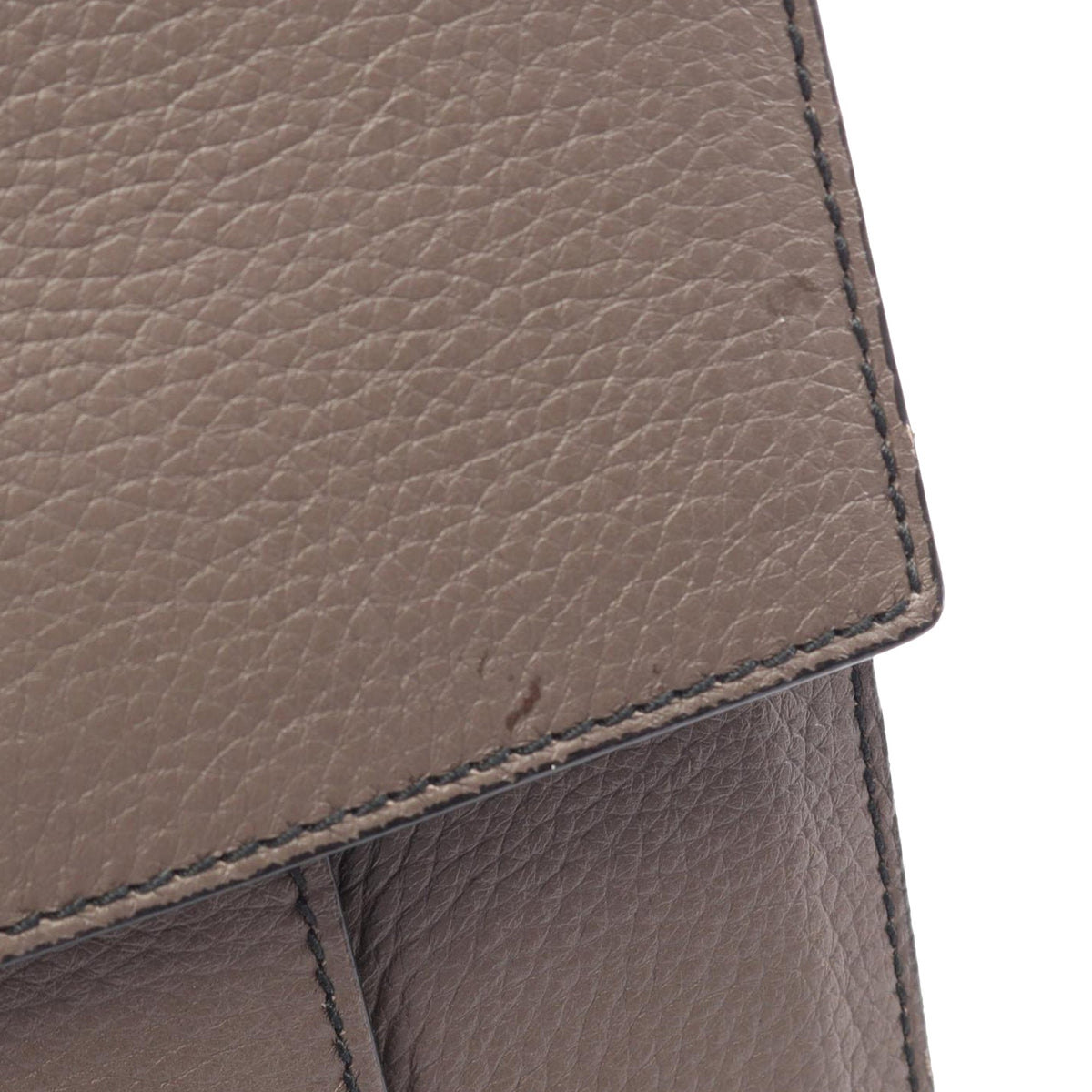 Bottega Veneta Leather Briefcase — Gray