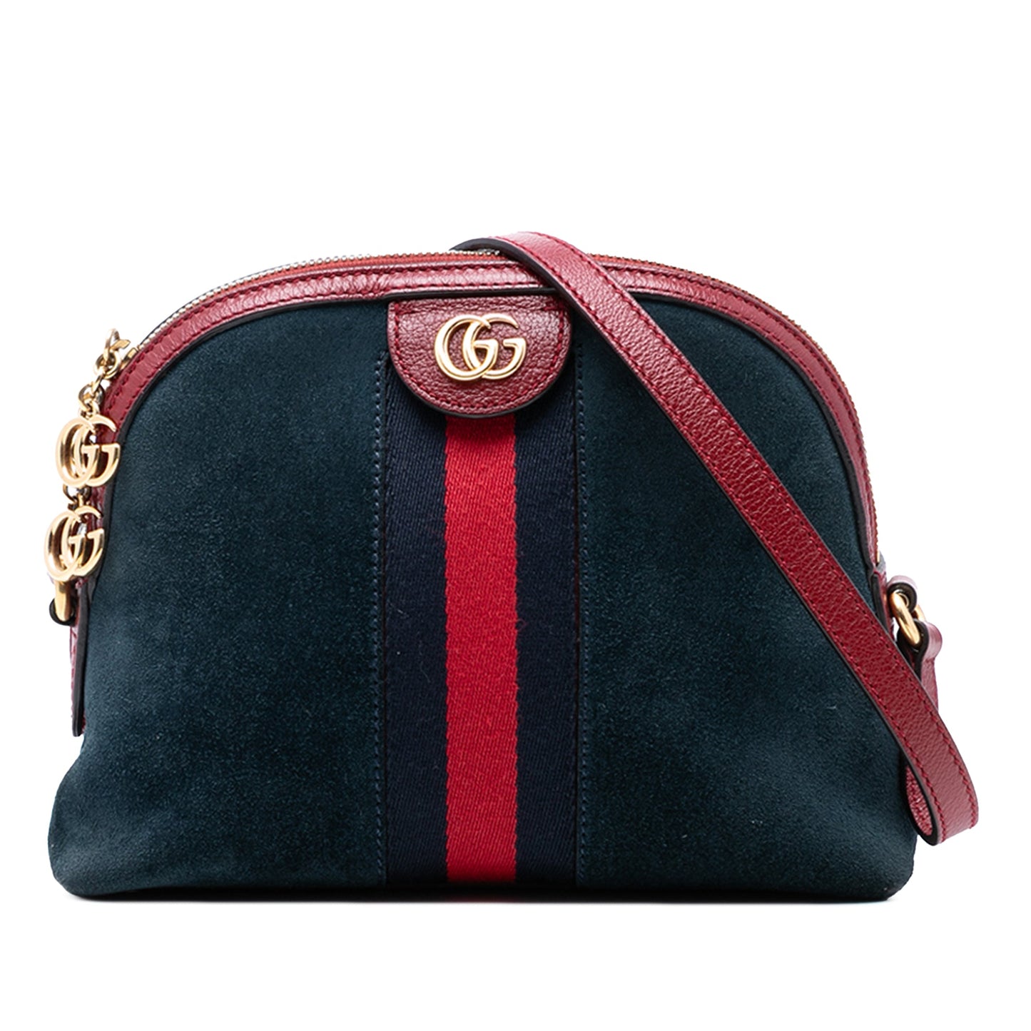 Small Suede Web Ophidia Dome Crossbody