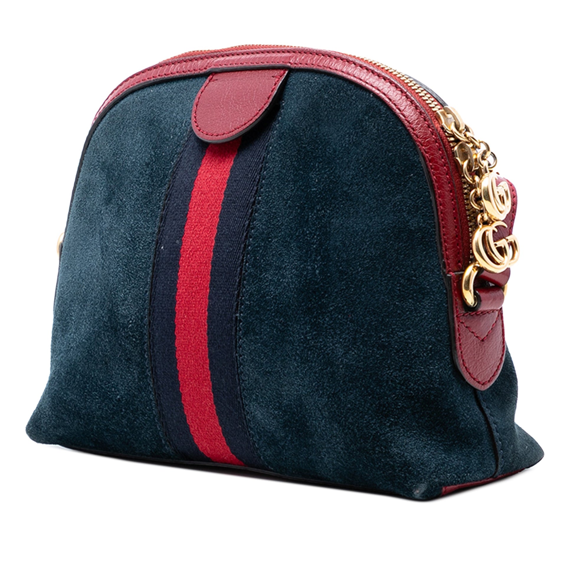 Small Suede Web Ophidia Dome Crossbody