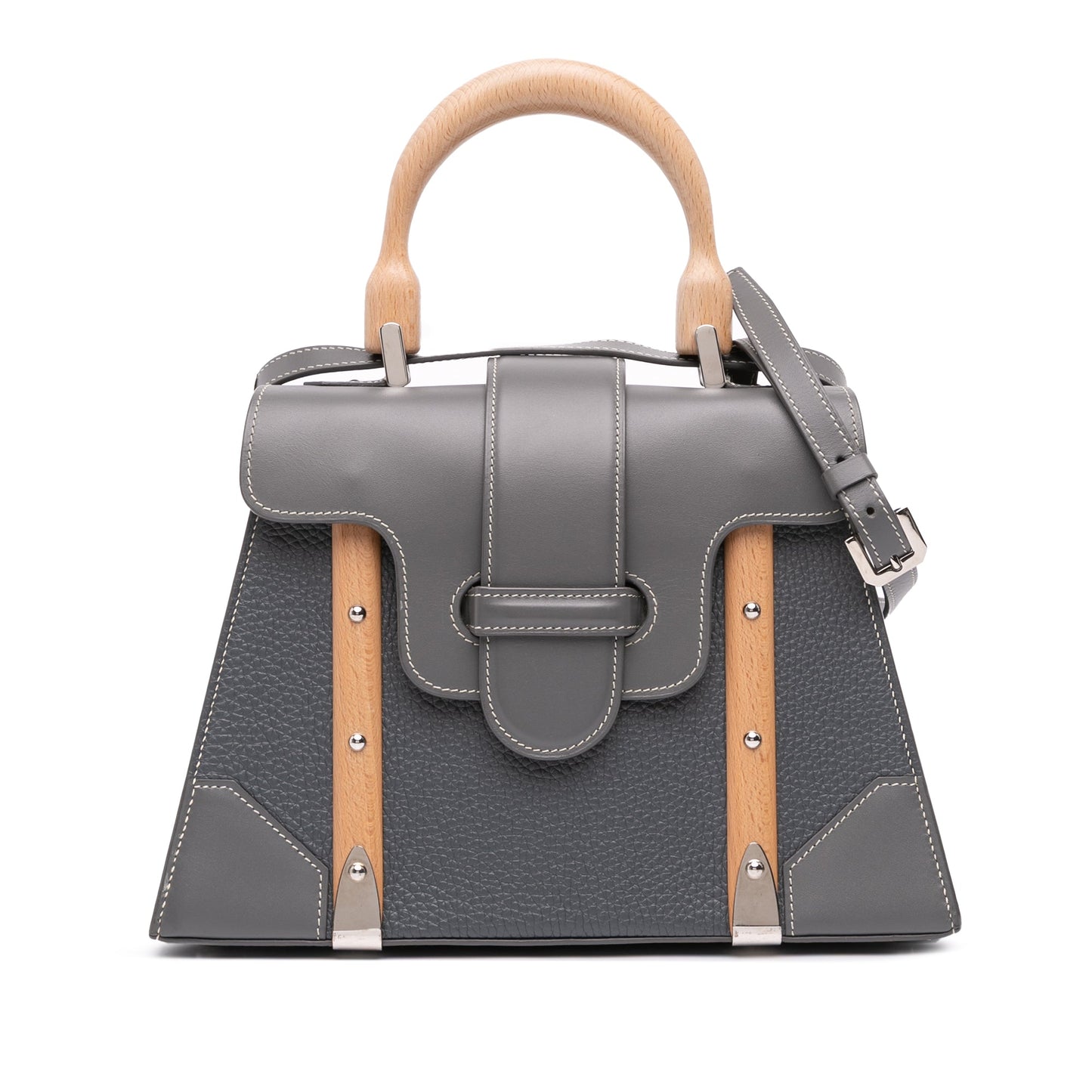 Goyard Leather Saigon Structured MM