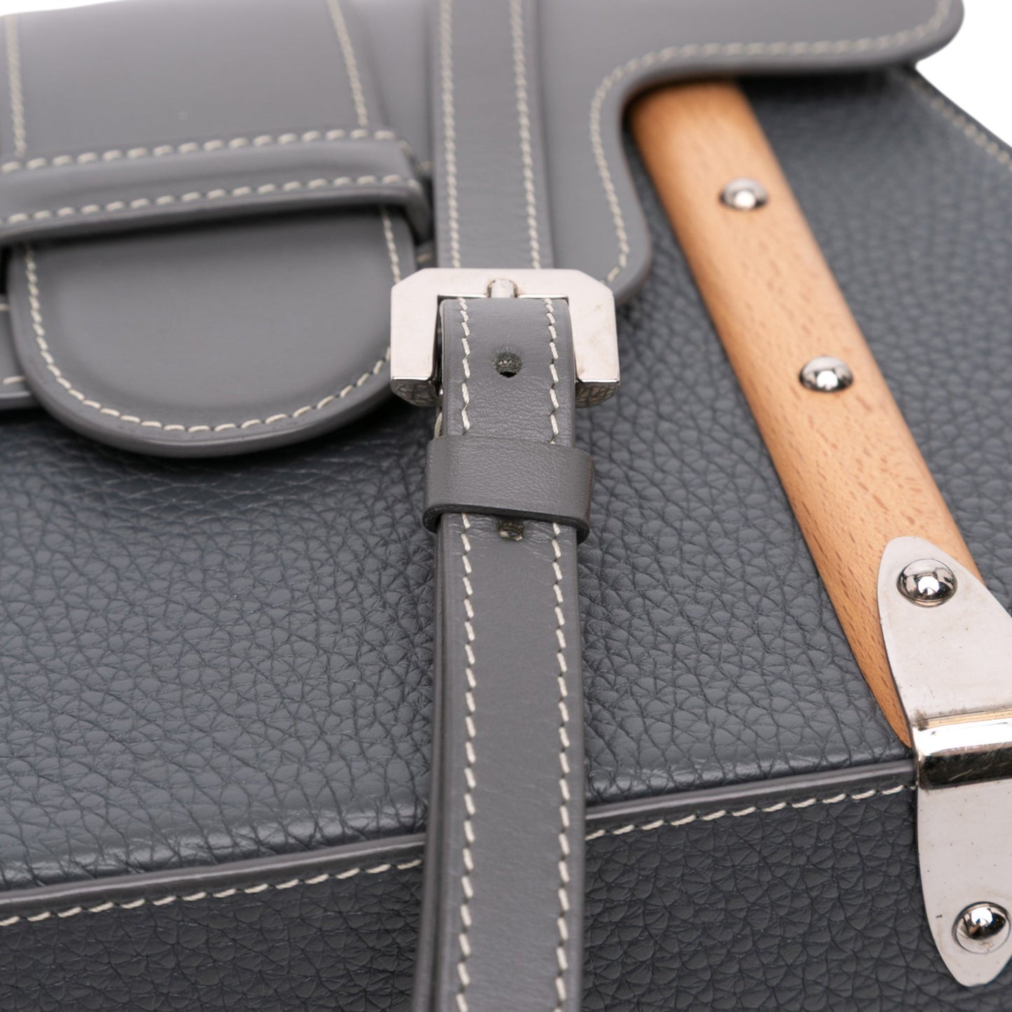 Goyard Leather Saigon Structured MM