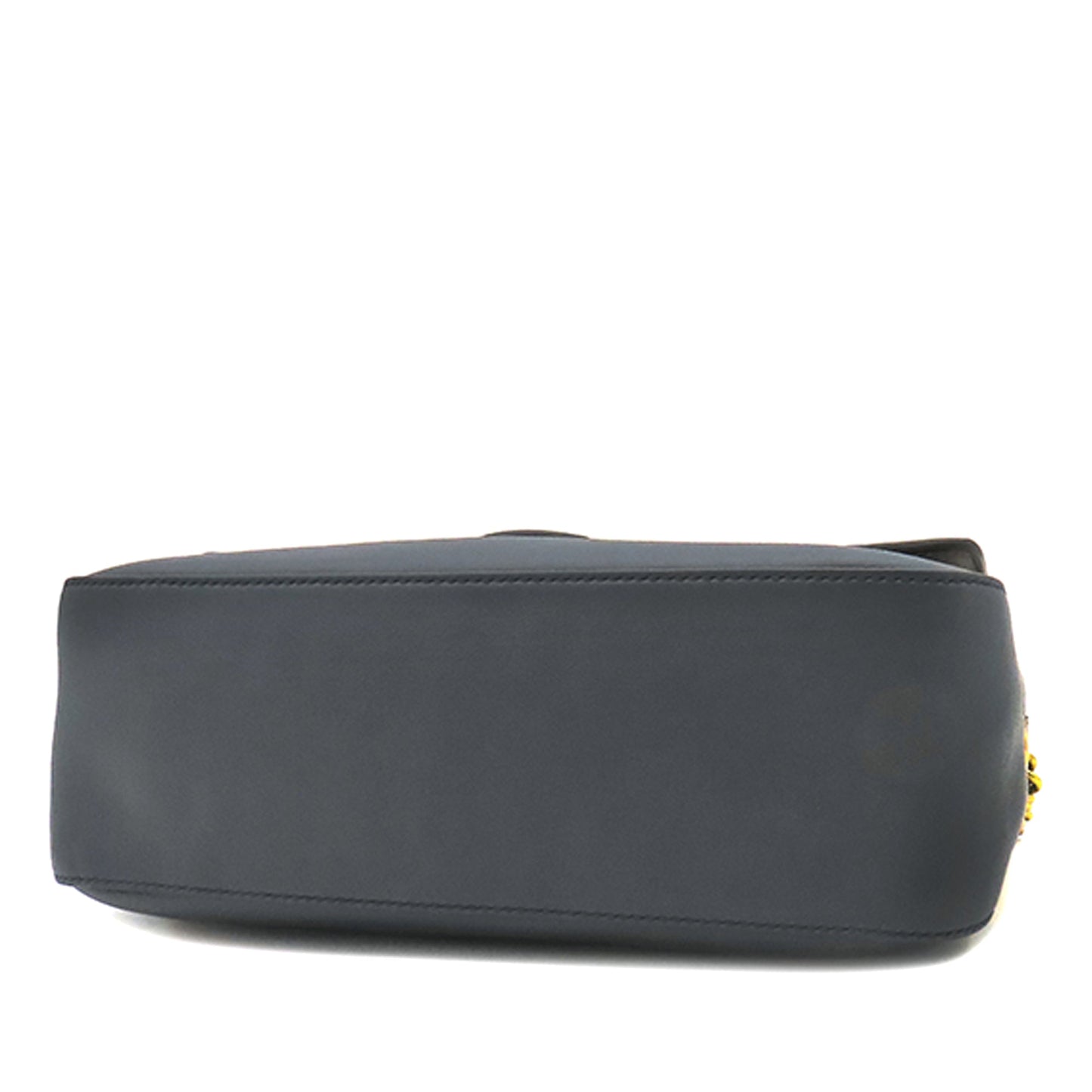 Fendi Bicolor Leather Double F Baguette Satchel
