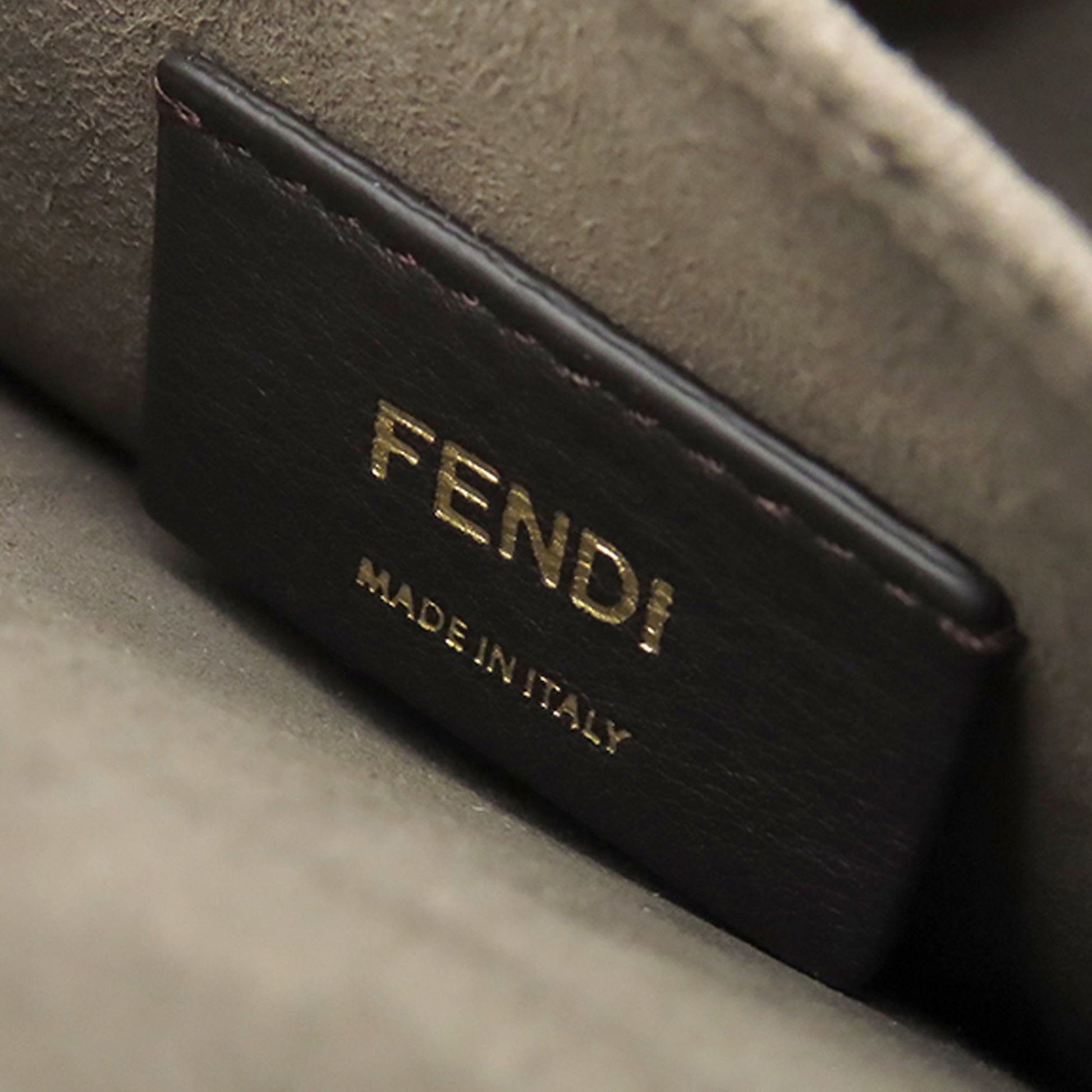 Fendi Bicolor Leather Double F Baguette Satchel