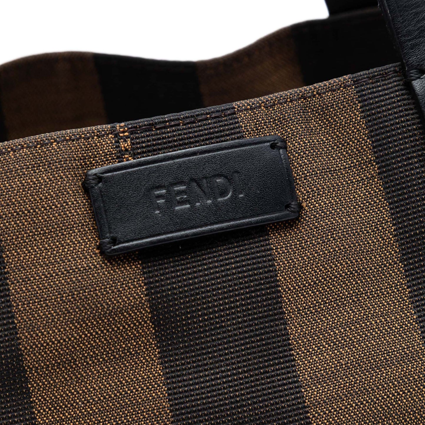 Fendi Pequin Canvas Simply Shopping Tote