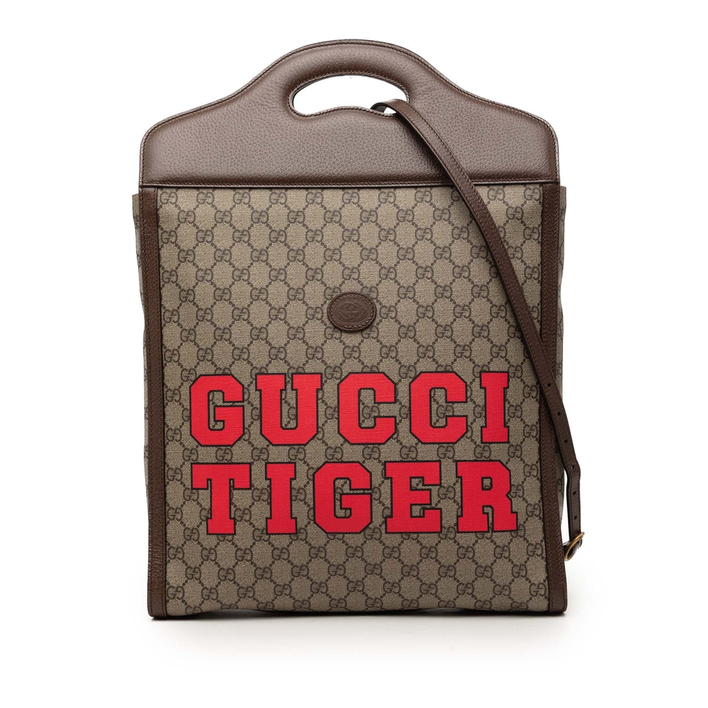 Gucci GG Supreme Web Tiger Satchel