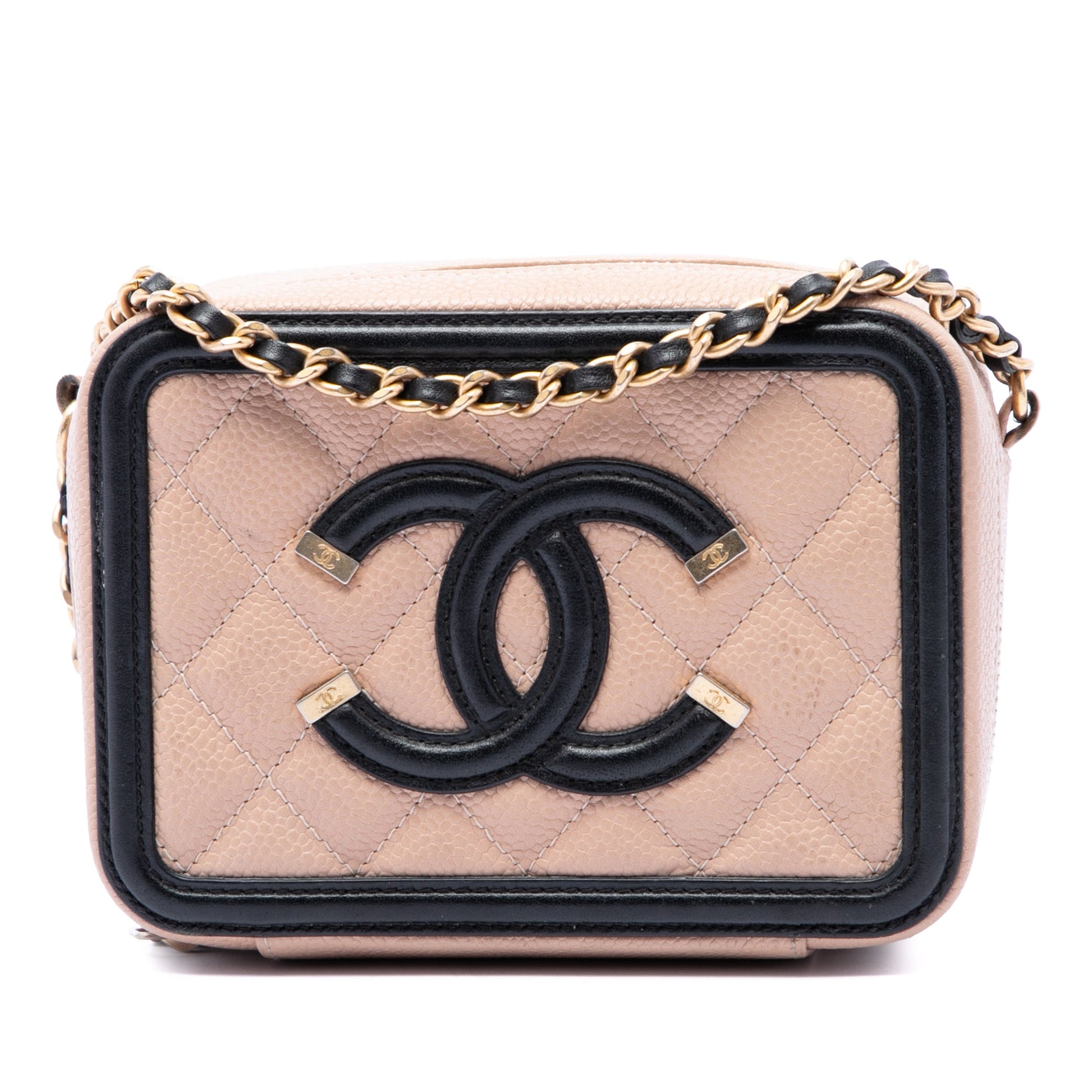Chanel Mini Caviar CC Filigree Crossbody