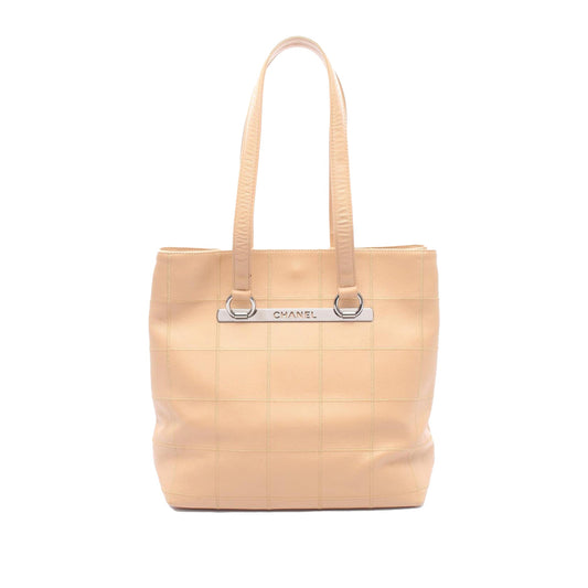 Chanel Caviar Leather Chocolate Bar Tote