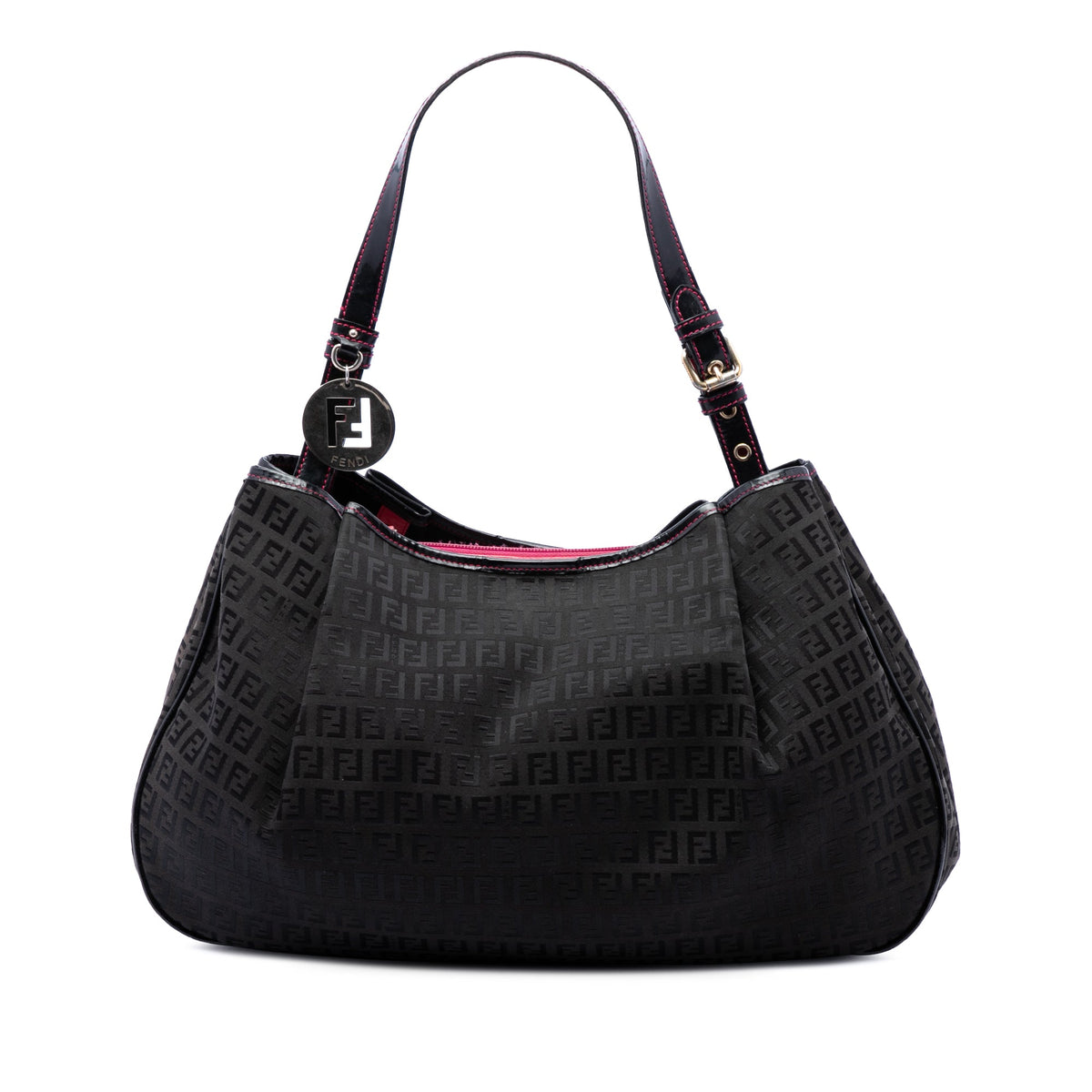 Fendi Zucchino Canvas Shoulder Bag