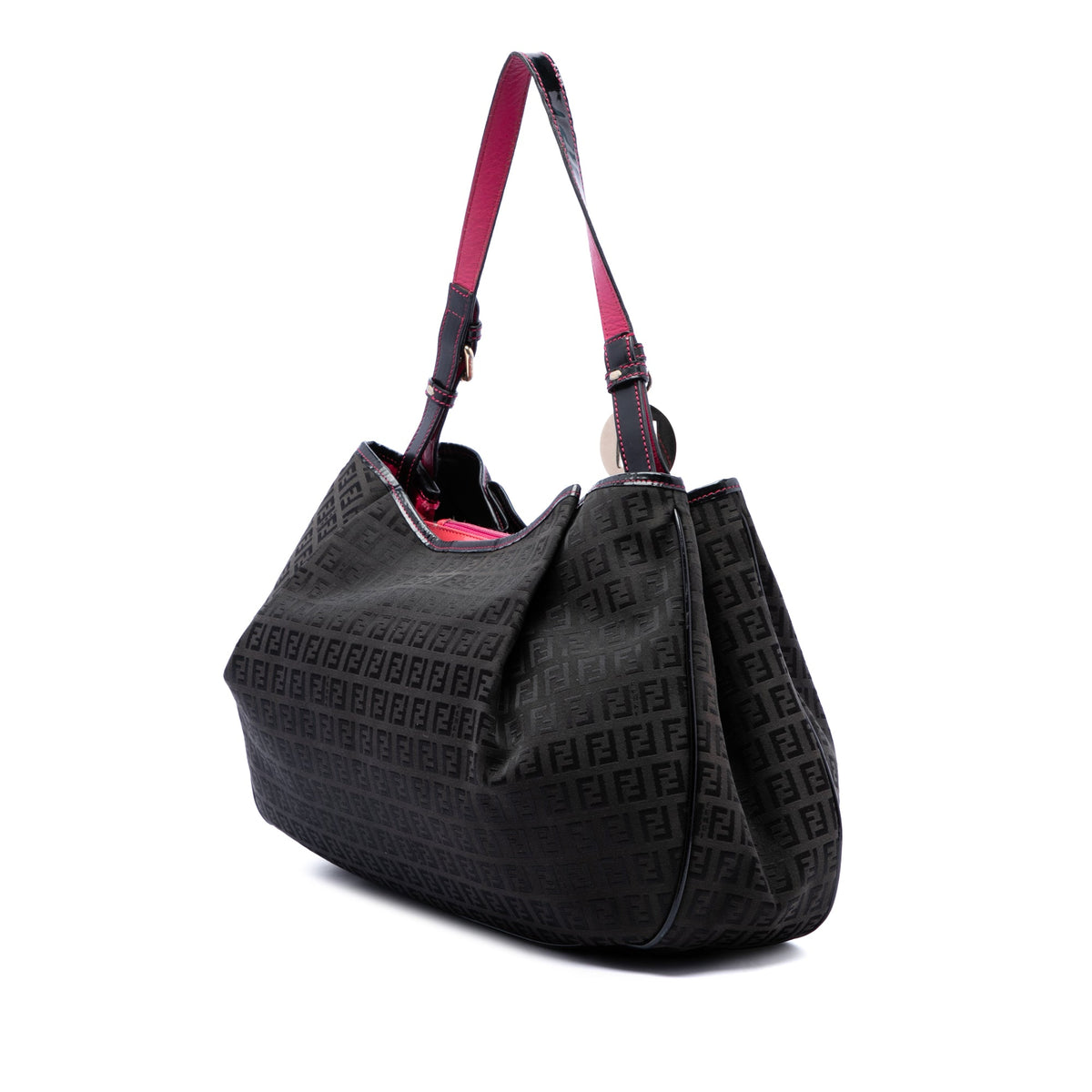 Fendi Zucchino Canvas Shoulder Bag