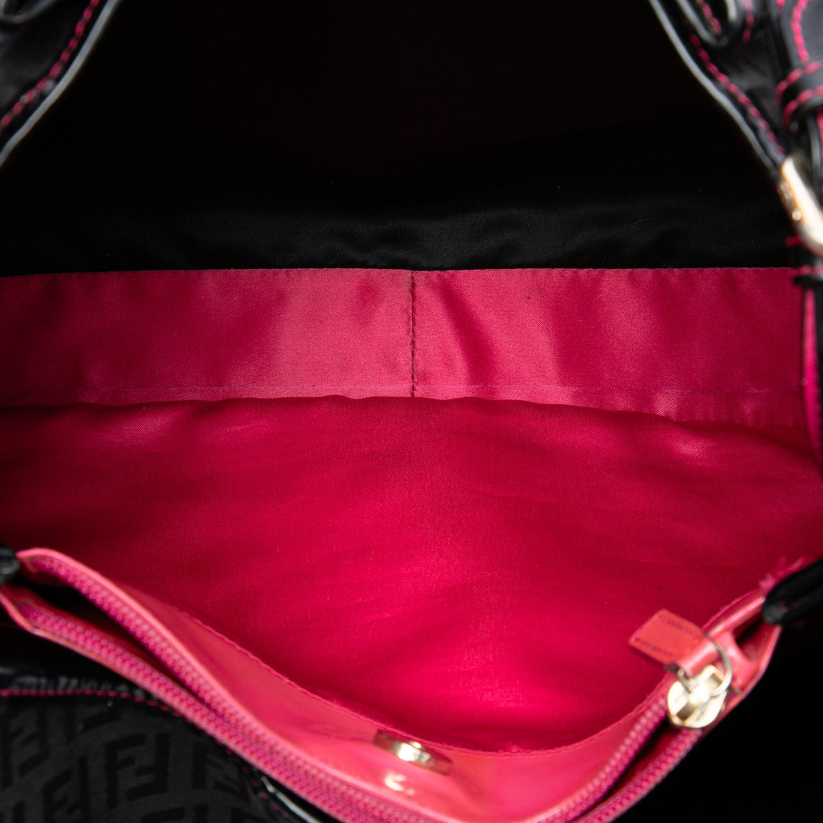 Fendi Zucchino Canvas Shoulder Bag