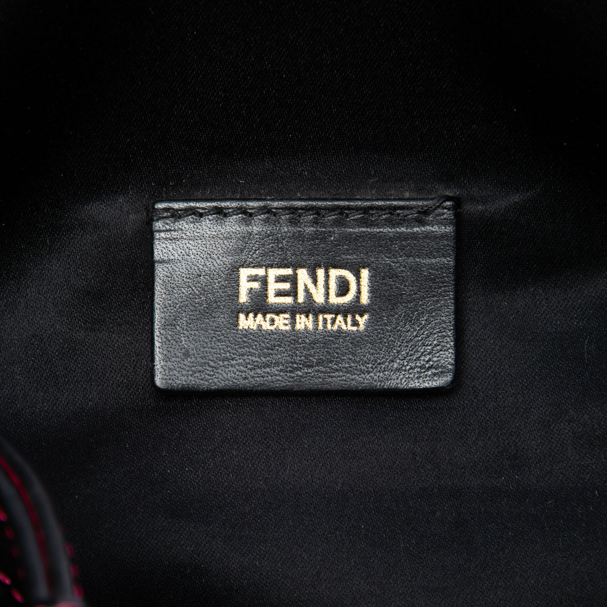 Fendi Zucchino Canvas Shoulder Bag