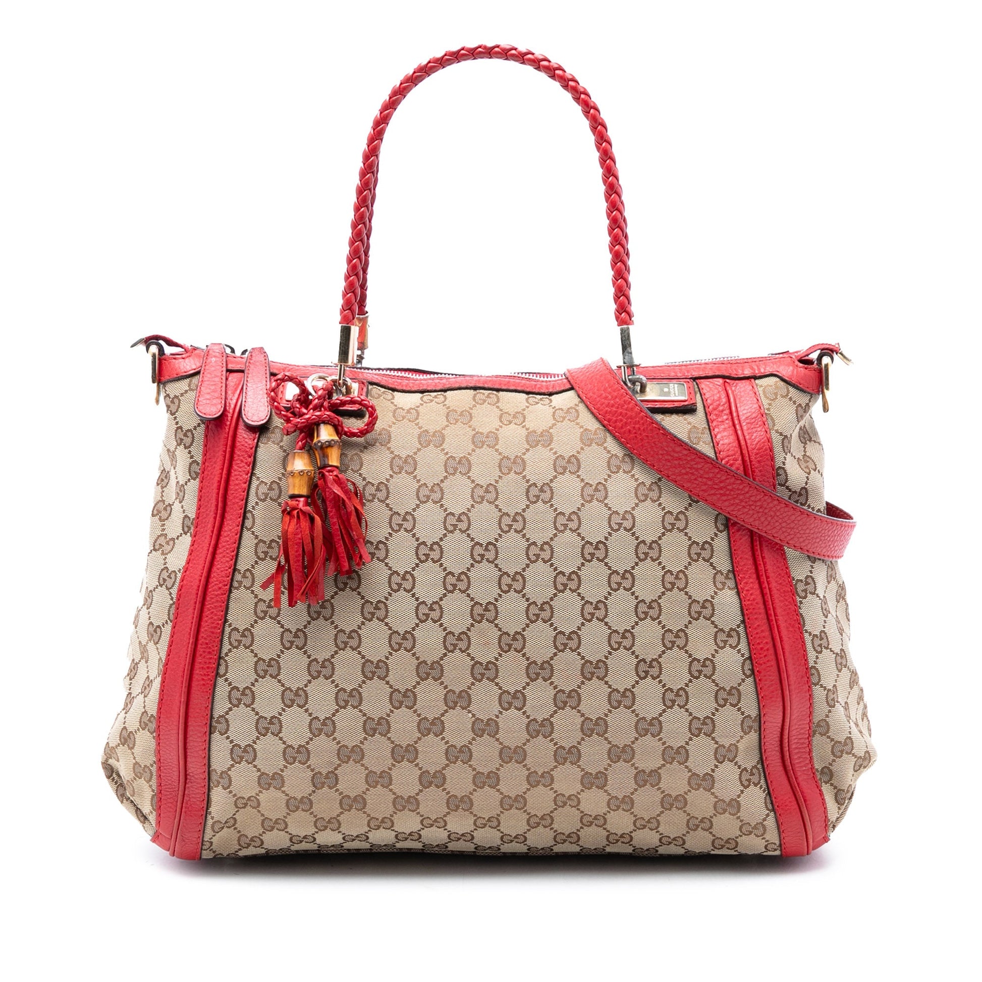 Gucci Large GG Canvas Bella Satchel
