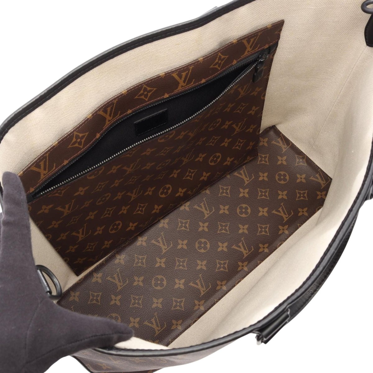 Louis Vuitton Monogram Macassar Weekend Tote GM — Brown
