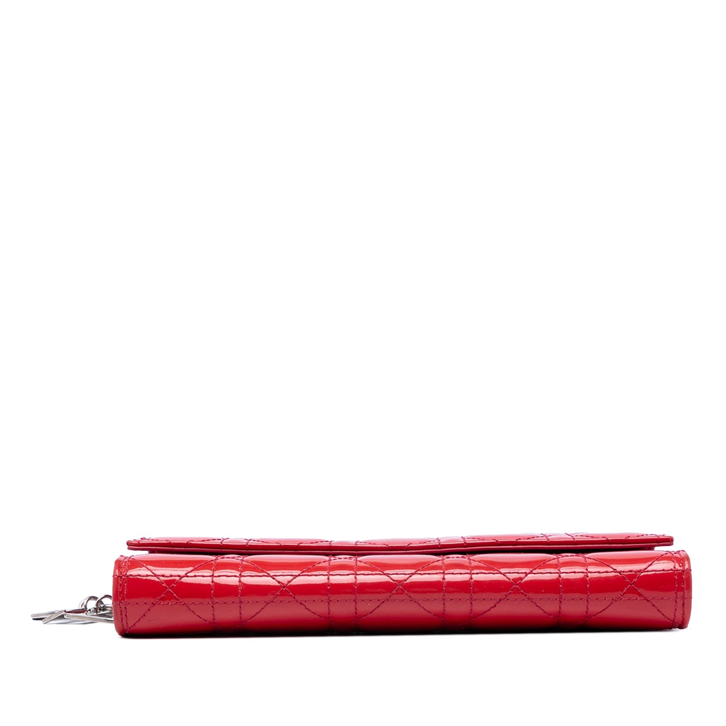Dior Patent Cannage Lady Dior Wallet On Chain
